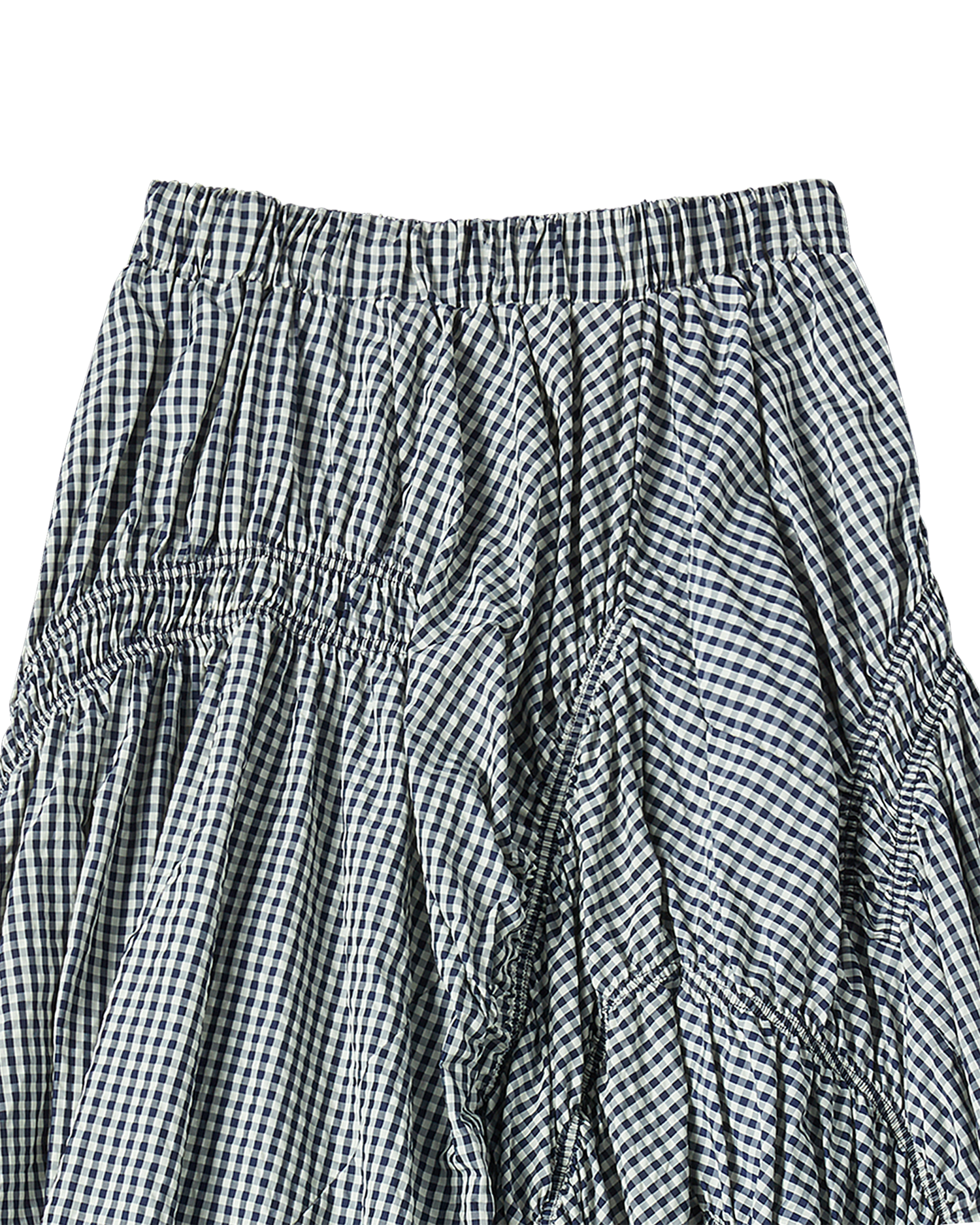 Chân váy WOMAN CHECK SHIRRING Xanh dương