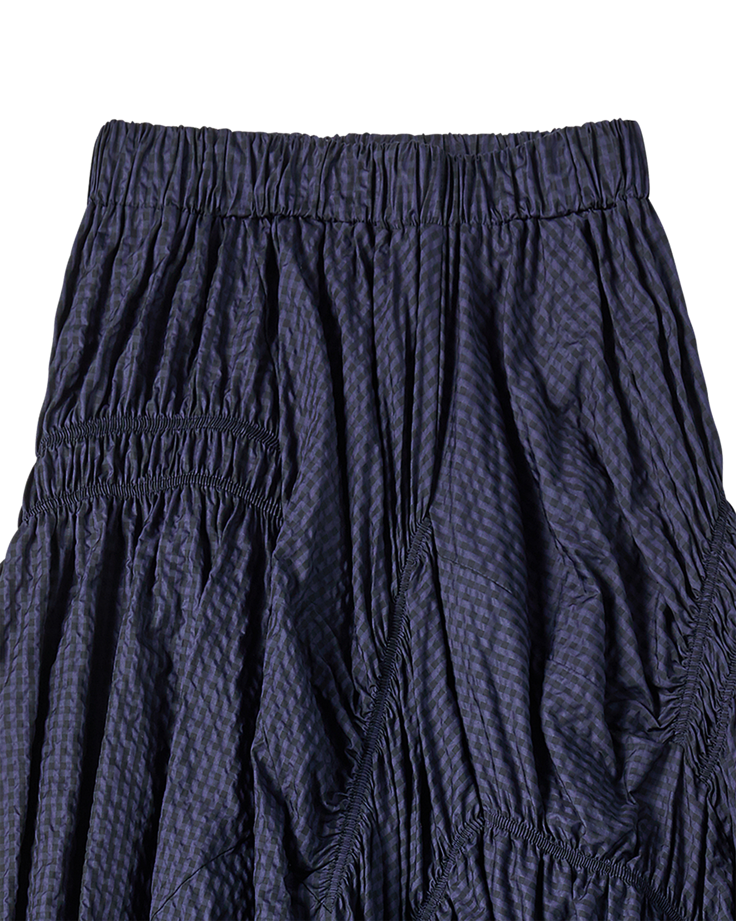 ADLV - Chân váy WOMAN CHECK SHIRRING Tím