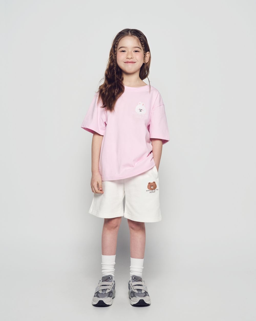 ADLV - Quần short KIDS BASIC LINE FRIENDS Kem
