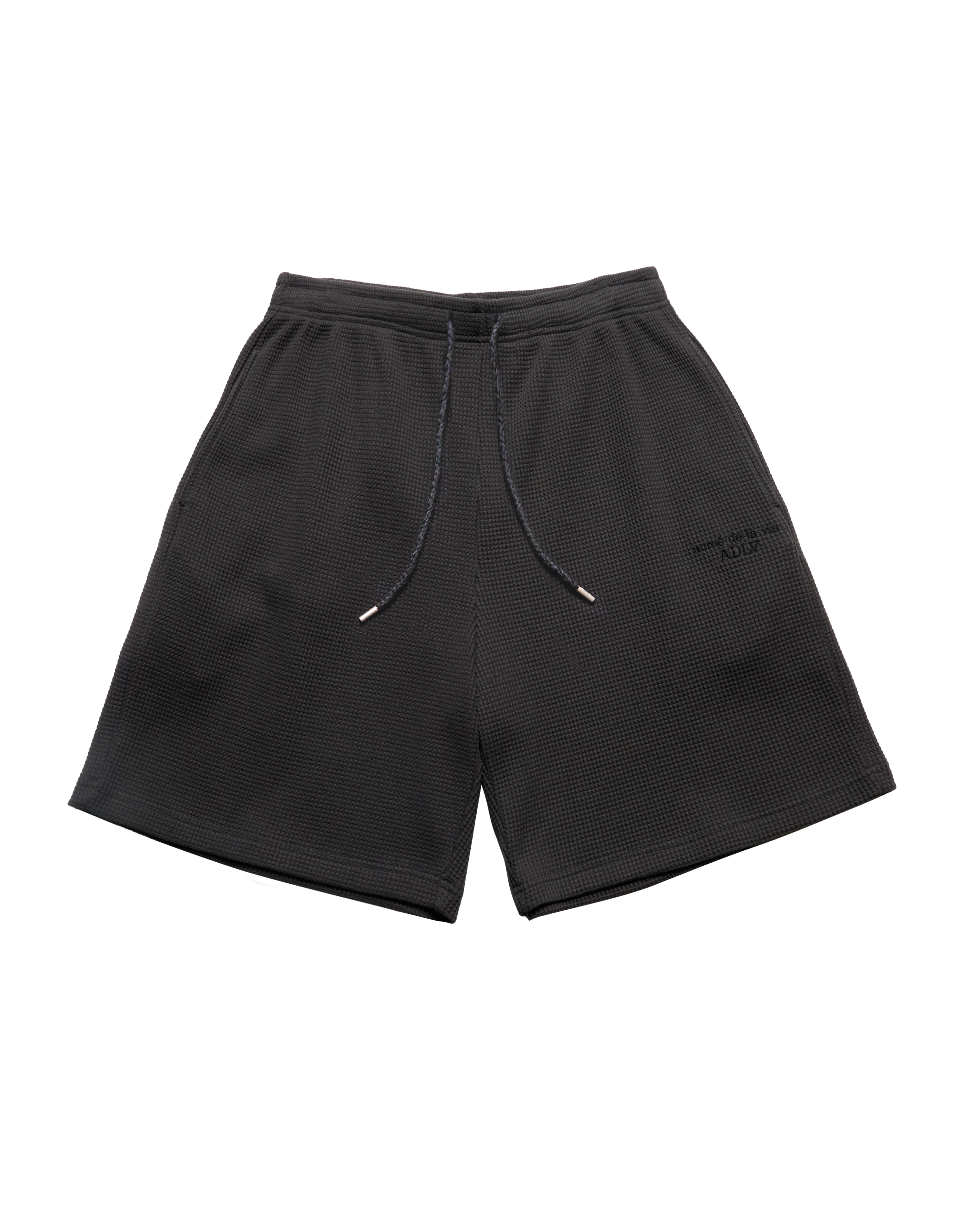 ADLV - Quần short BASIC LOGO WAFFLE Than chì