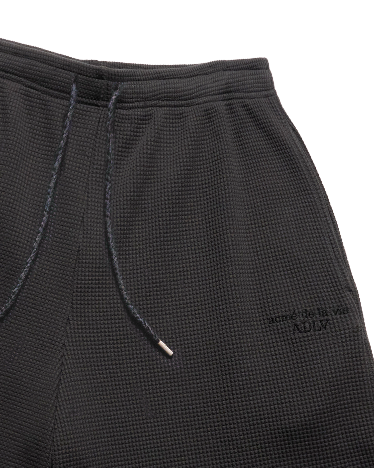 ADLV - Quần short BASIC LOGO WAFFLE Than chì