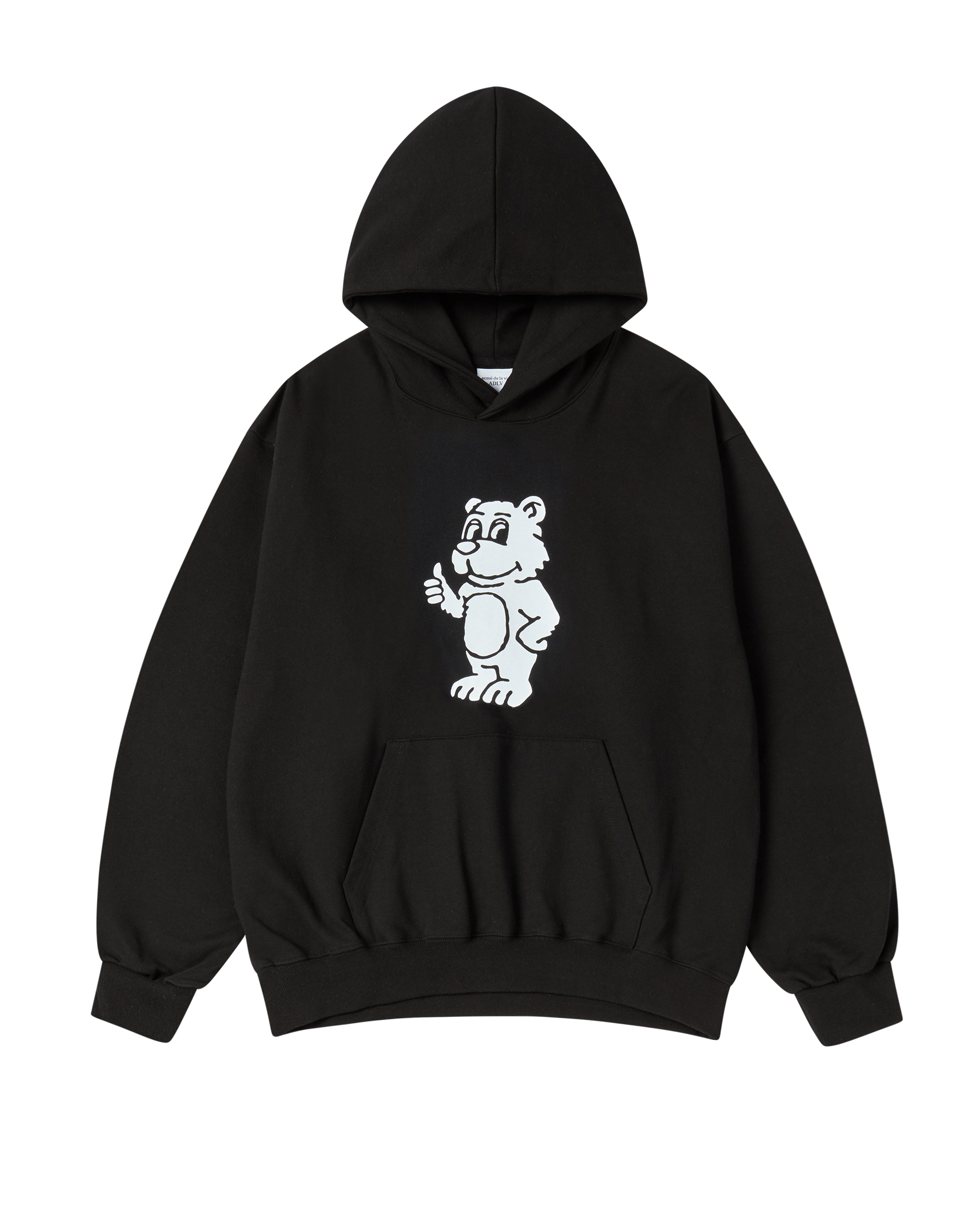 ADLV - Áo hoodie BASIC AC BEAR Đen