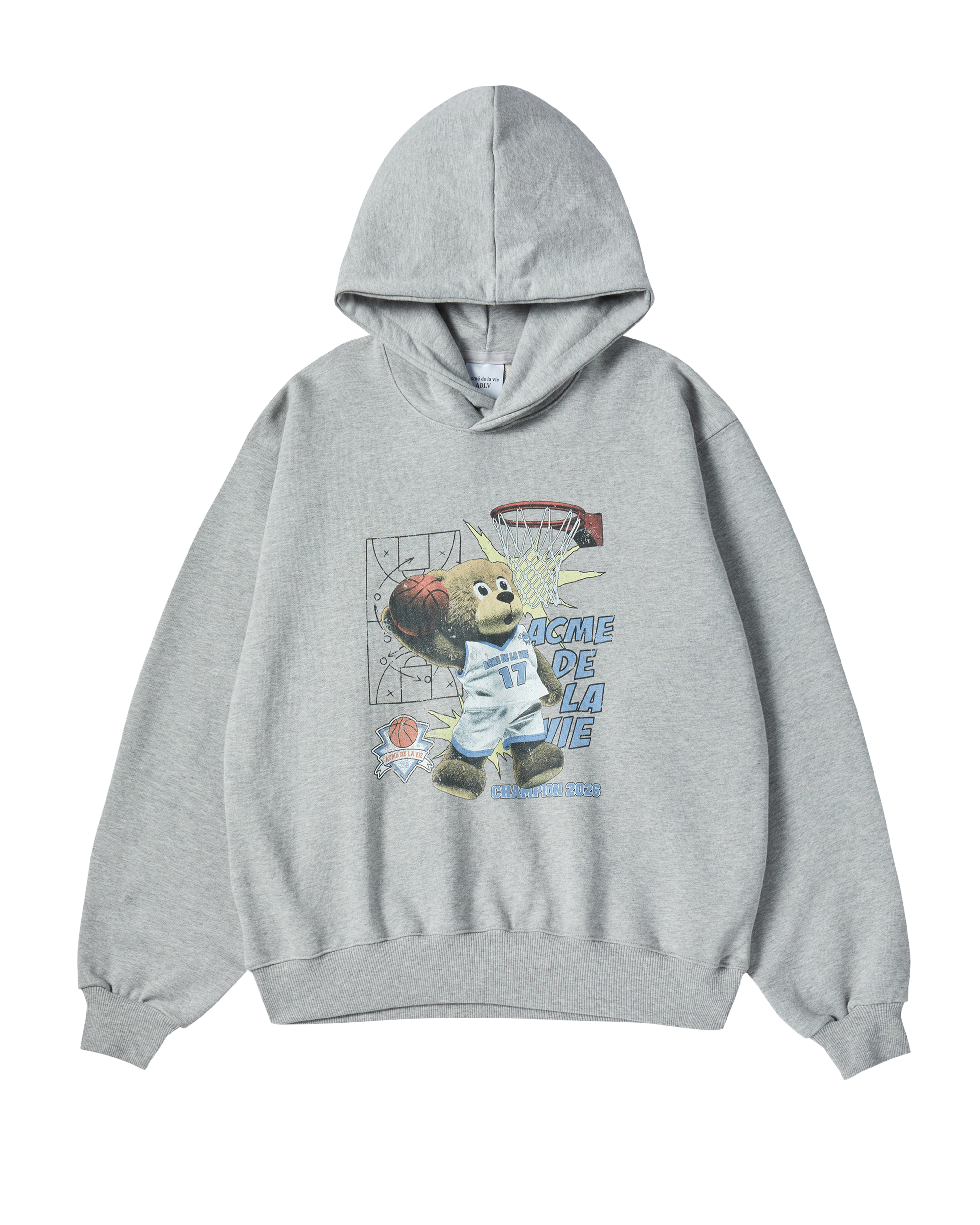 Áo hoodie BASKETBALL AC BEAR Muối tiêu