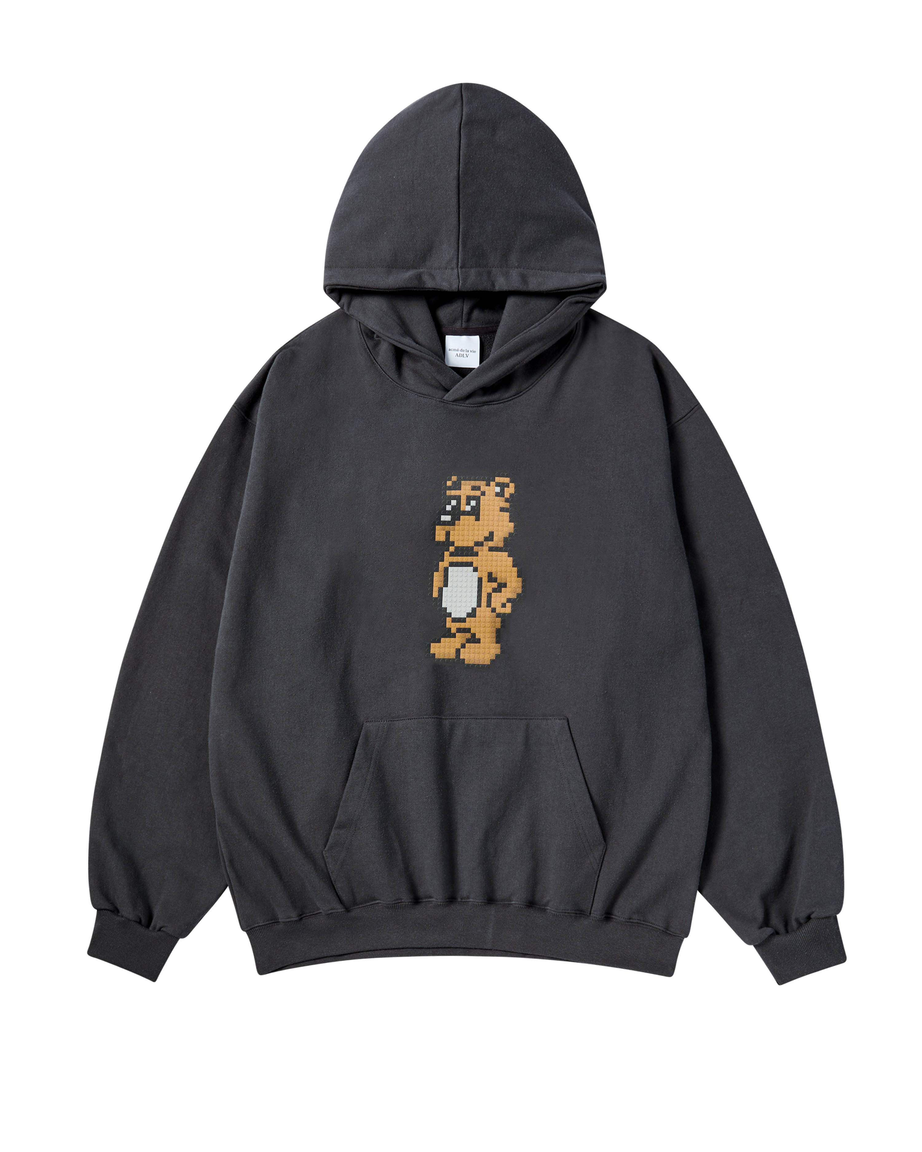 Áo hoodie BLOCK AC BEAR Than chì