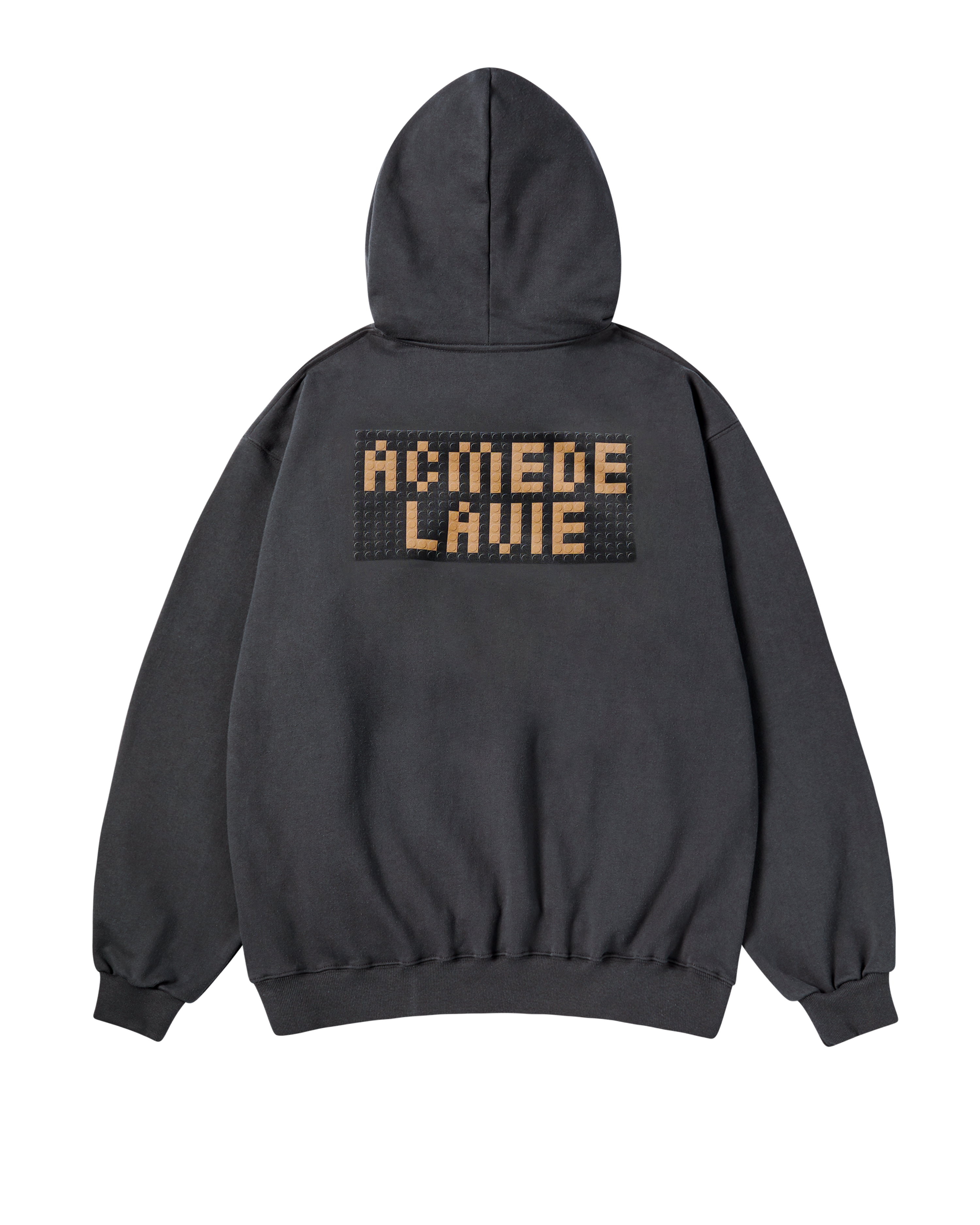 ADLV - Áo hoodie BLOCK AC BEAR Than chì