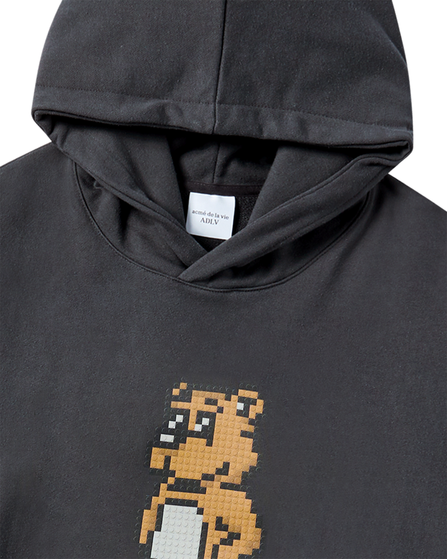 ADLV - Áo hoodie BLOCK AC BEAR Than chì