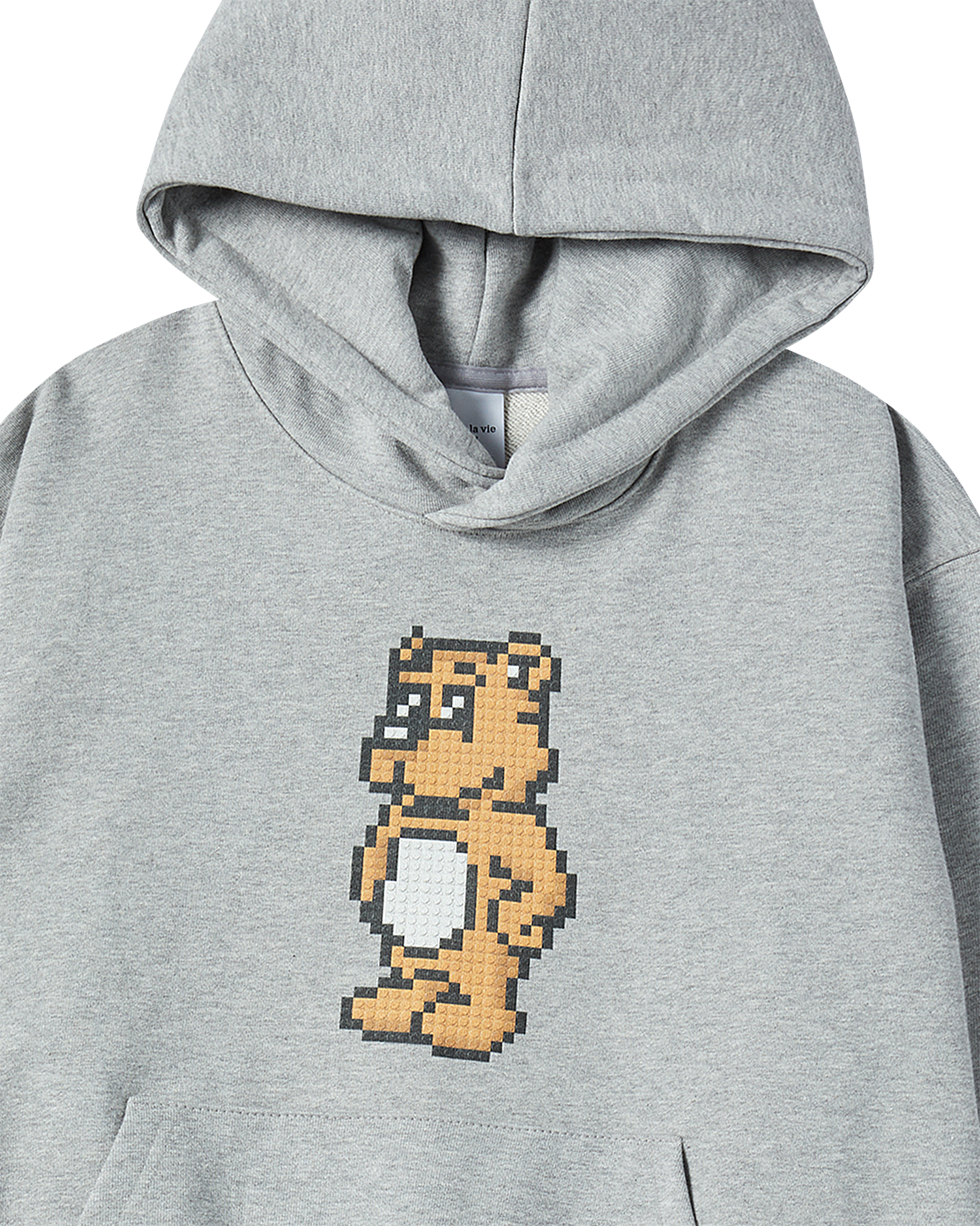 ADLV - Áo hoodie BLOCK AC BEAR Muối tiêu