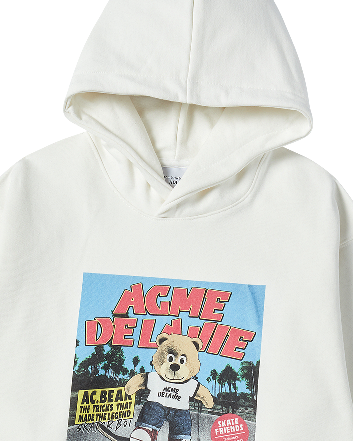 ADLV - Áo hoodie MAGAZINE AC BEAR Kem
