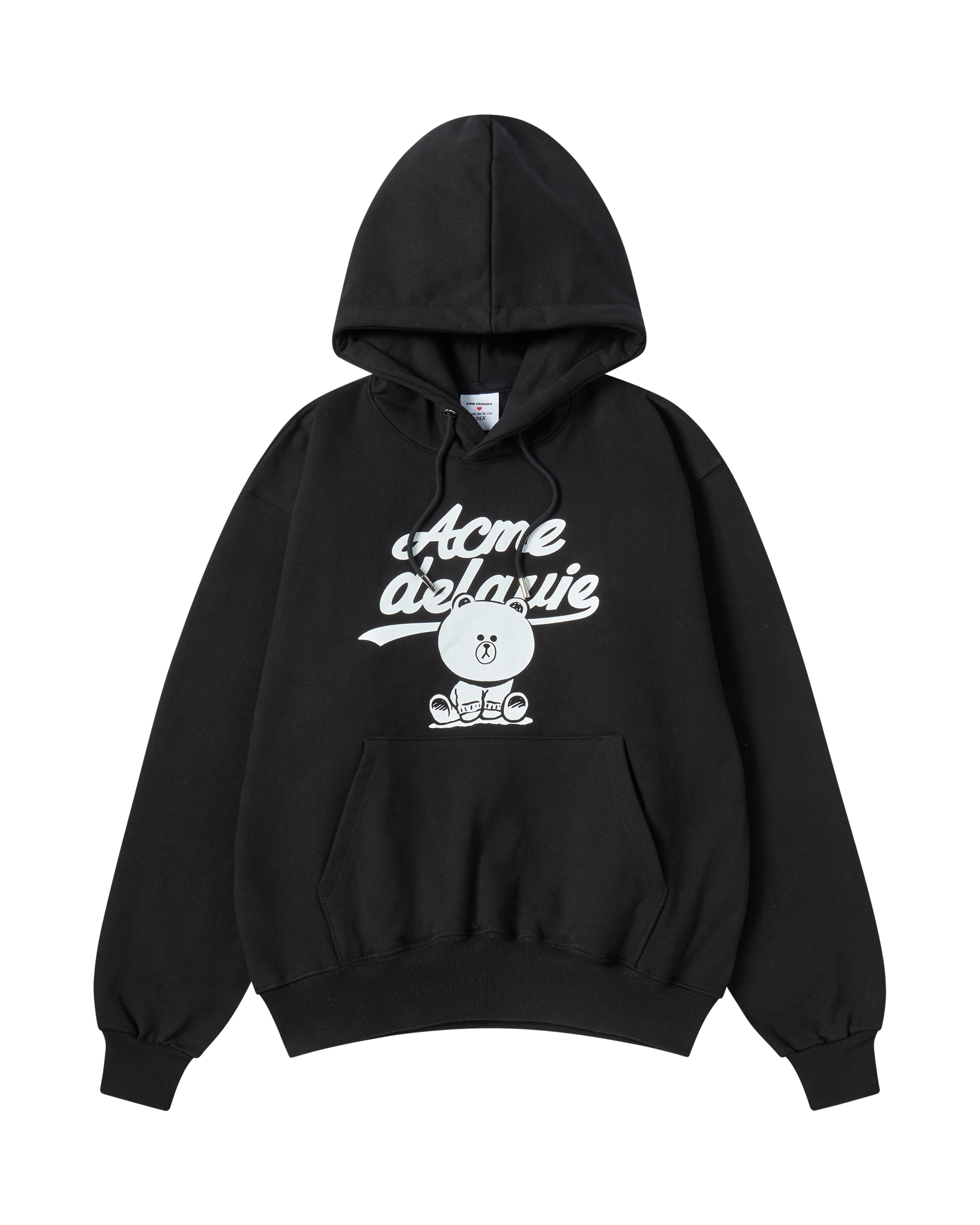 ADLV - Áo hoodie AUTHENTIC LINE FRIENDS Đen