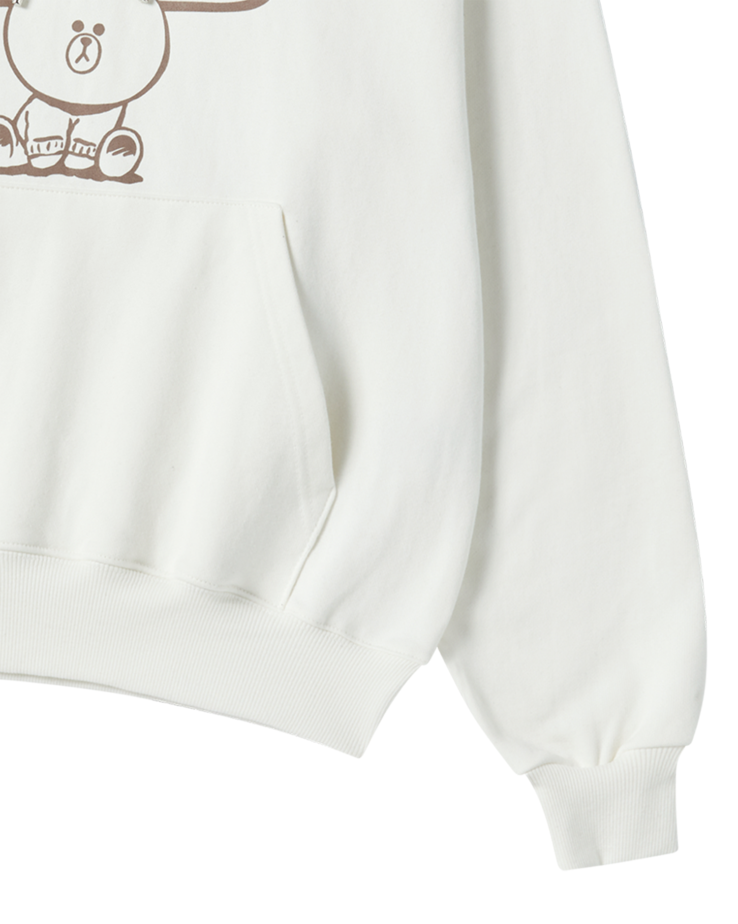 ADLV - Áo hoodie AUTHENTIC LINE FRIENDS Kem