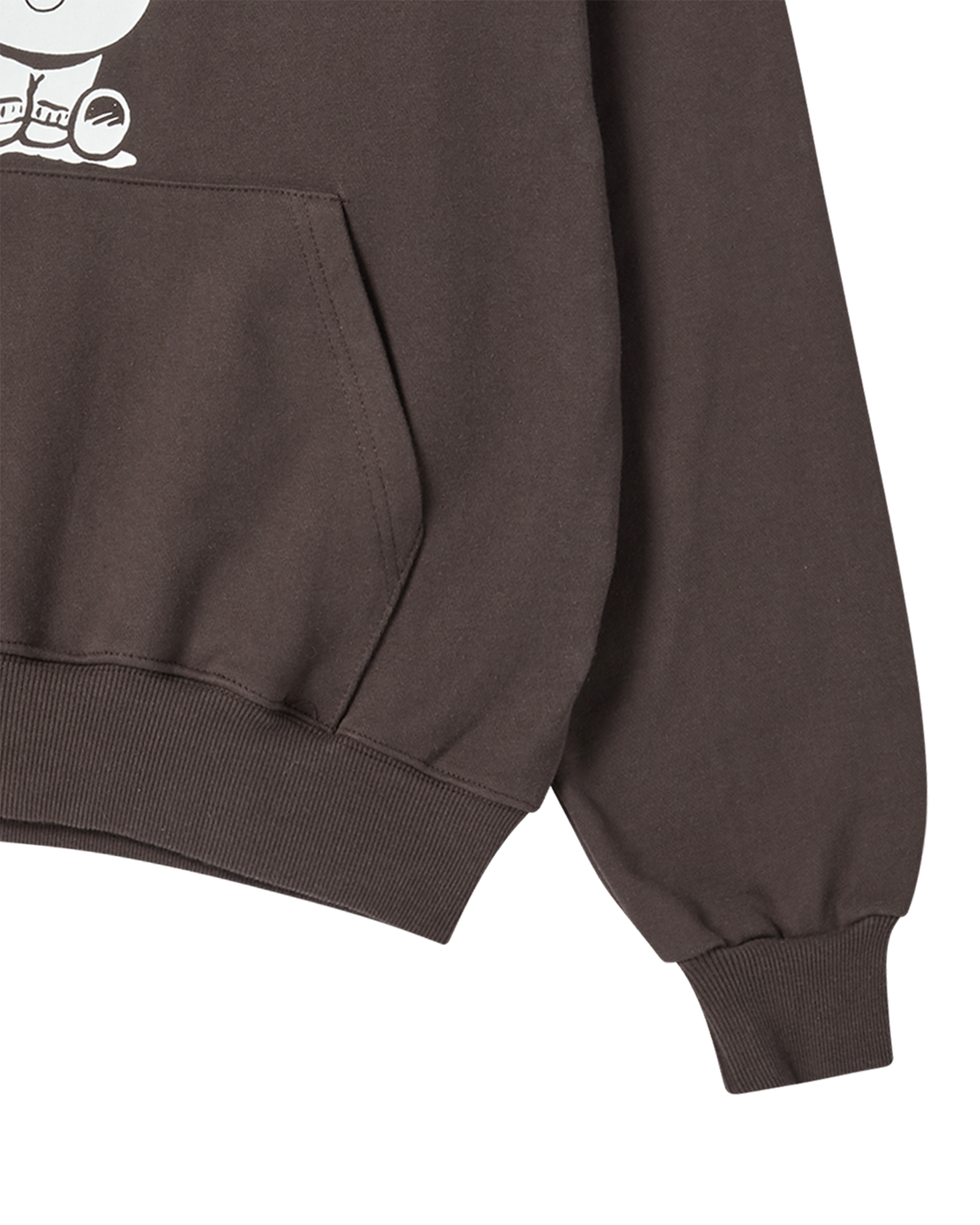 ADLV - Áo hoodie AUTHENTIC LINE FRIENDS Nâu đậm