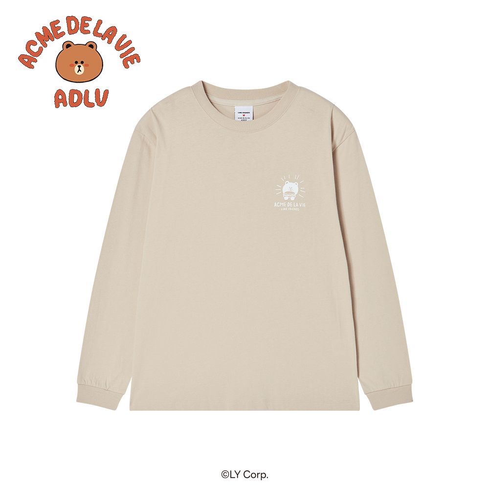 ADLV - Áo thun dài tay DAY OF LINE FRIENDS Be đậm
