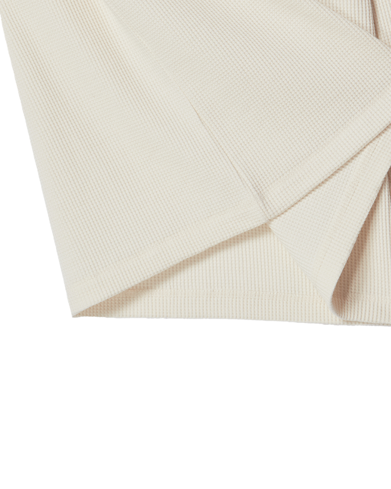 ADLV - Áo thun dài tay ADLV HENLEY NECK WAFFLE Trắng ngà
