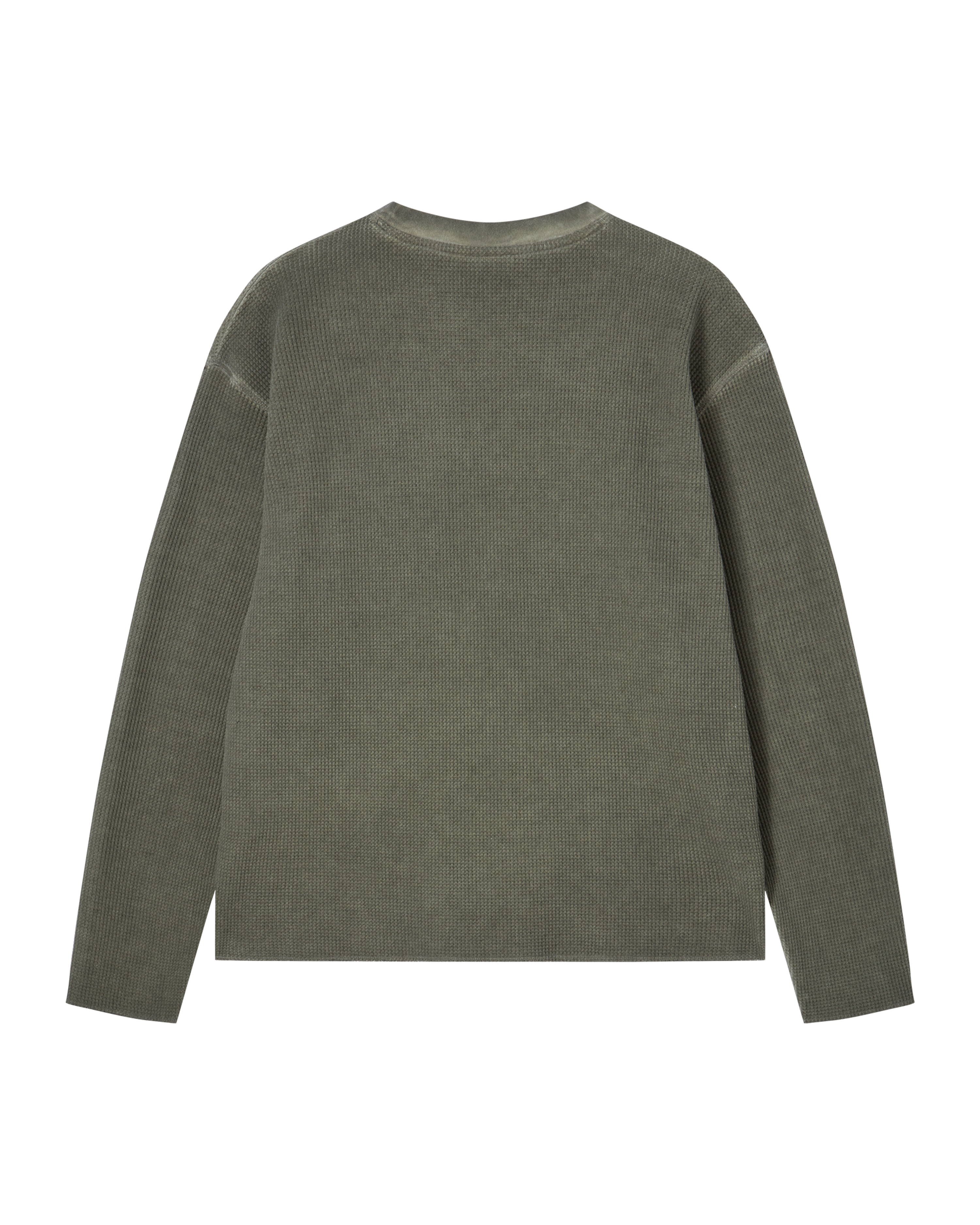 ADLV - Áo thun dài tay WAFFLE DYED Kaki