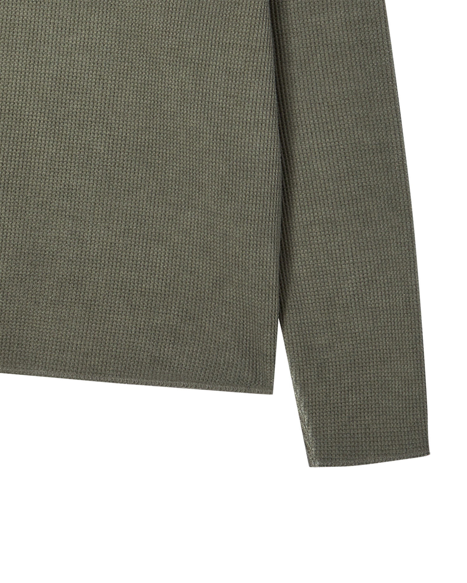 ADLV - Áo thun dài tay WAFFLE DYED Kaki