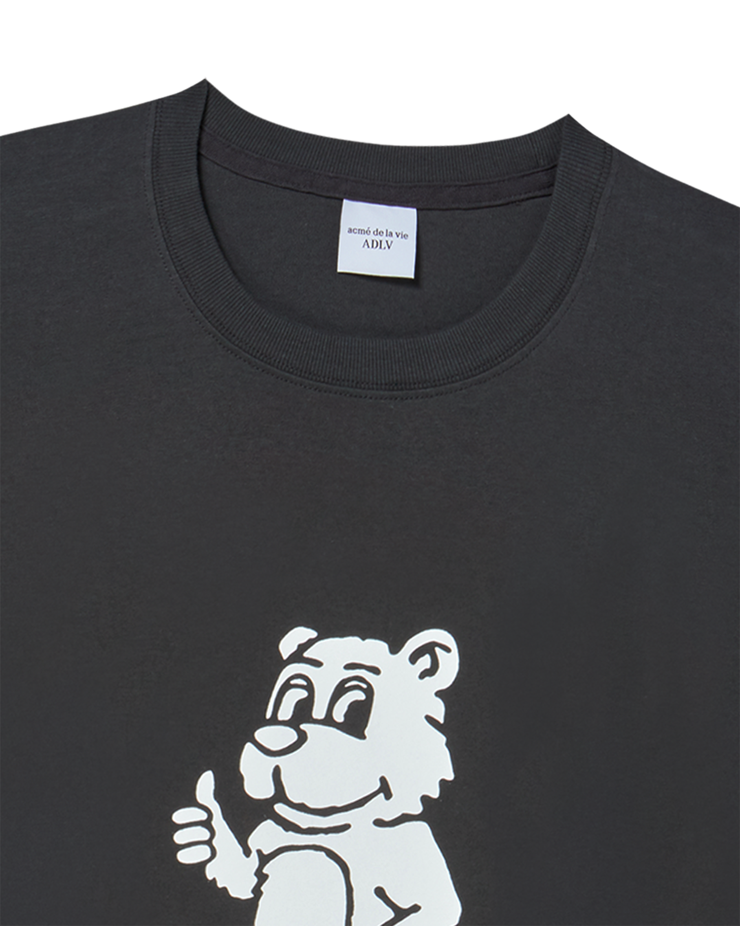 Áo thun ngắn tay BASIC AC BEAR Than chì