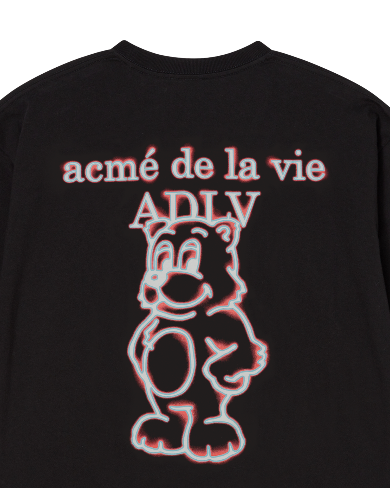 ADLV - Áo thun  GLOW AC BEAR Đen