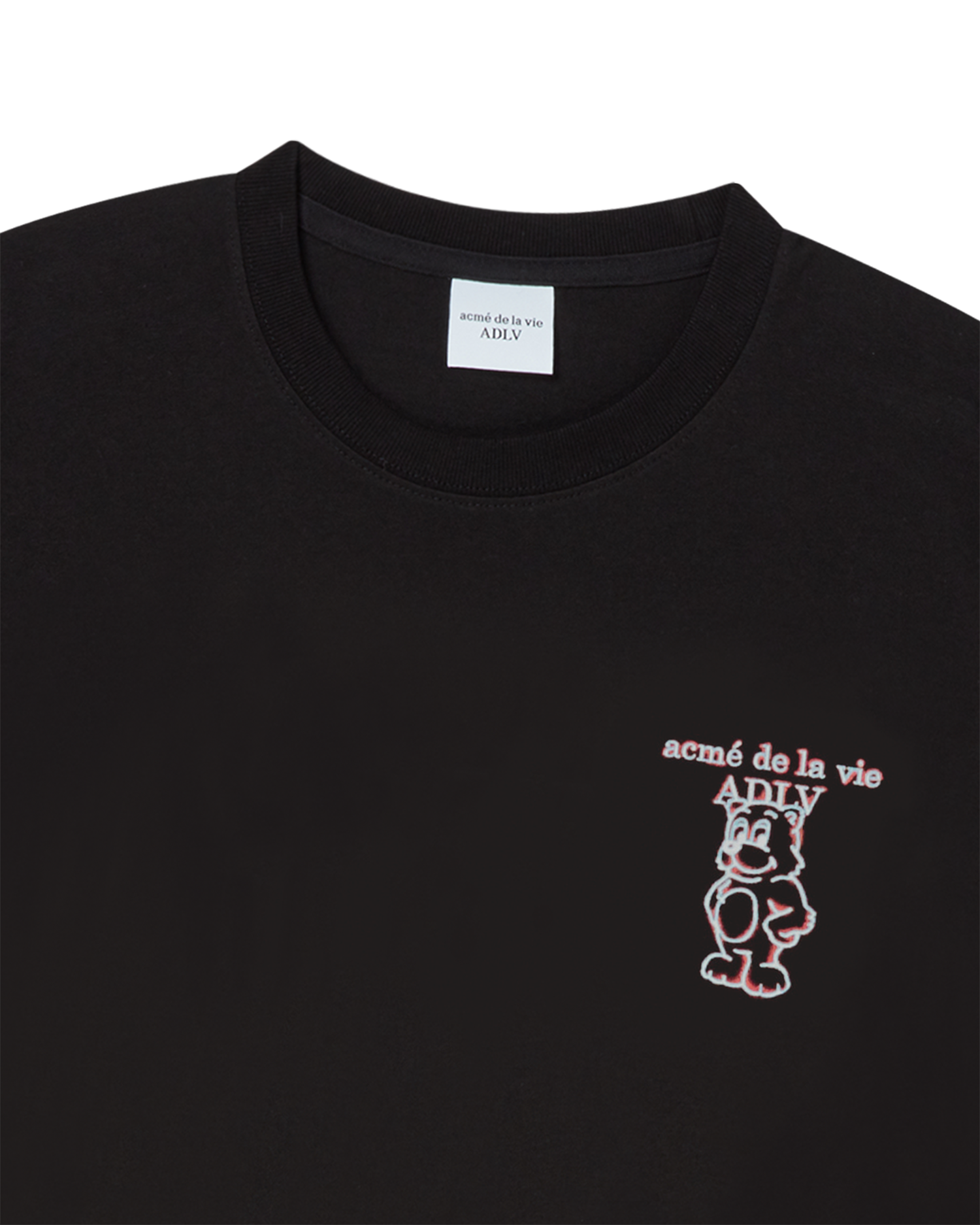 ADLV - Áo thun  GLOW AC BEAR Đen