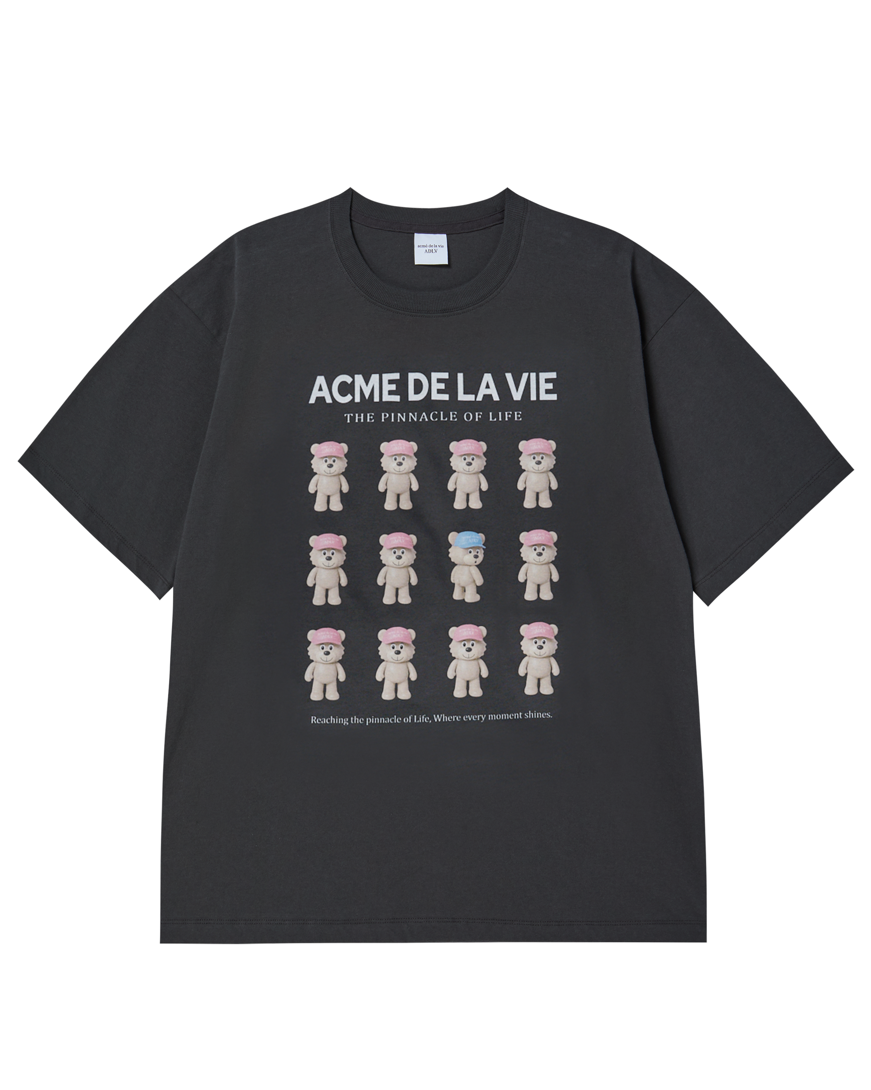 ADLV - Áo thun PLASTIC AC BEAR Than chì
