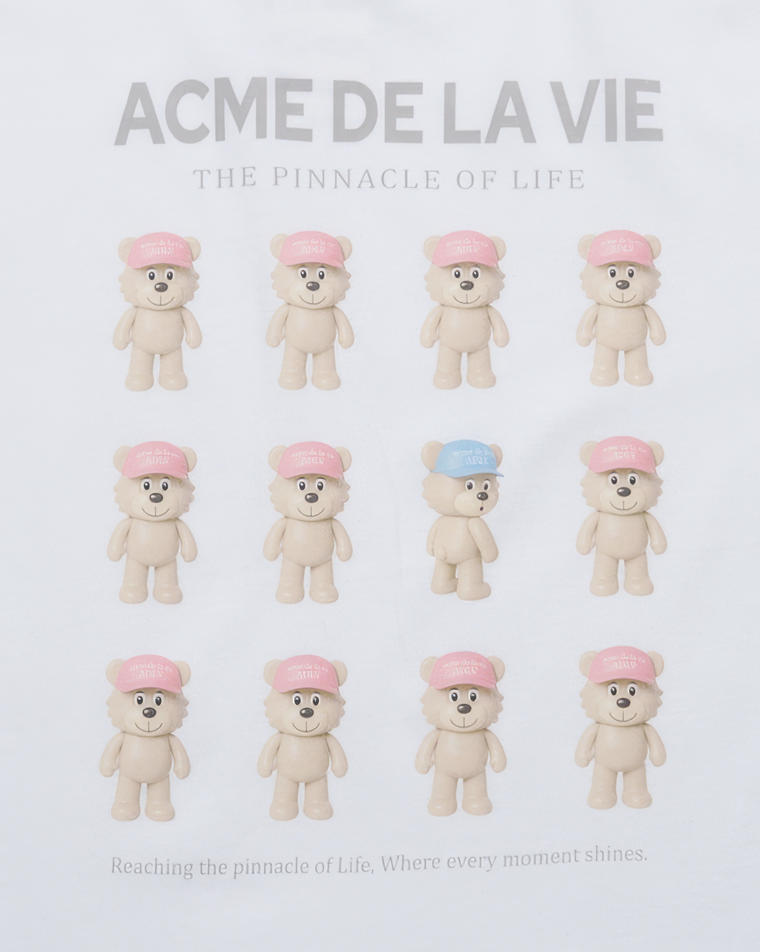 ADLV - Áo thun PLASTIC AC BEAR Trắng
