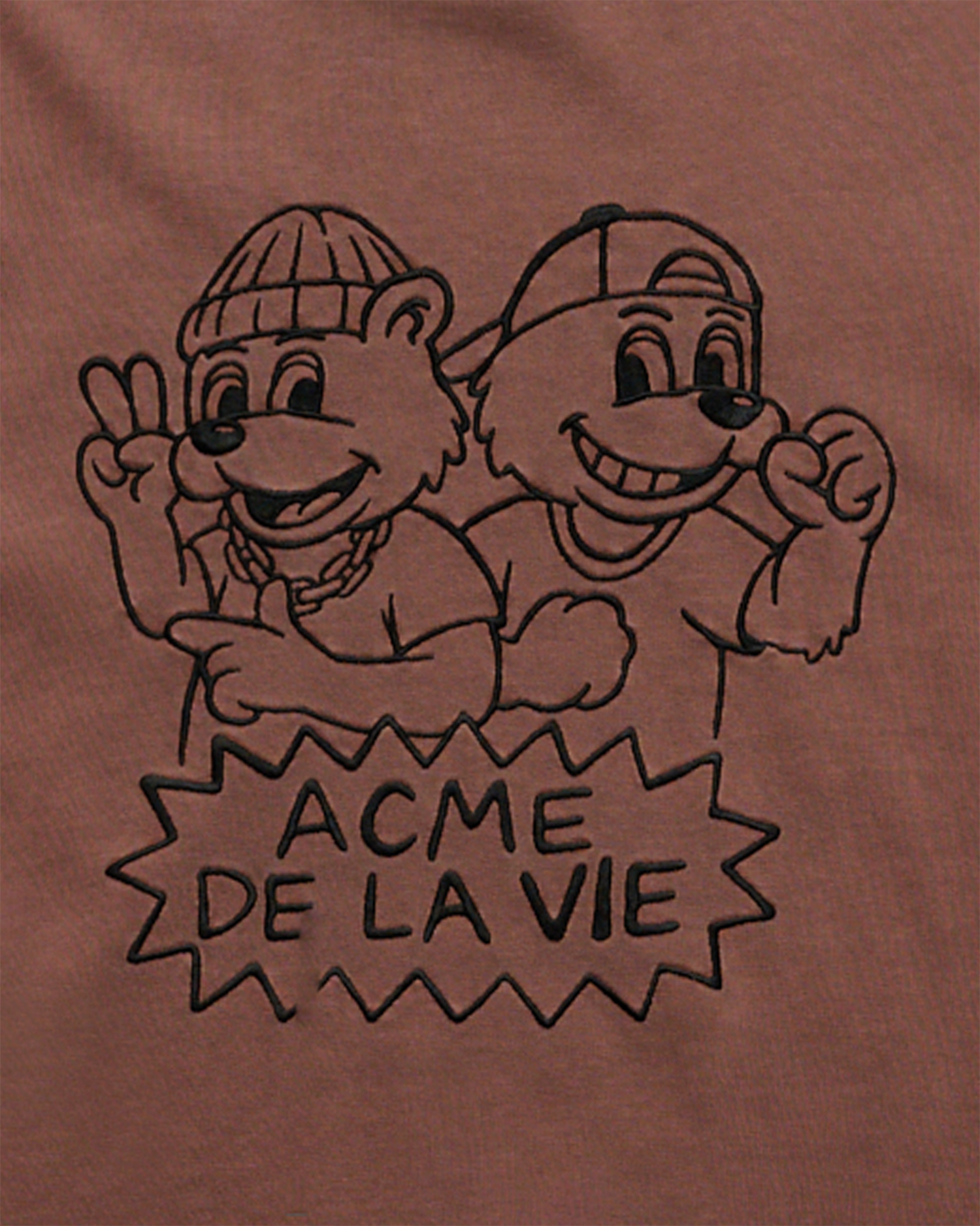 ADLV - Áo thun DANCING DUO PIGMENT Ca cao