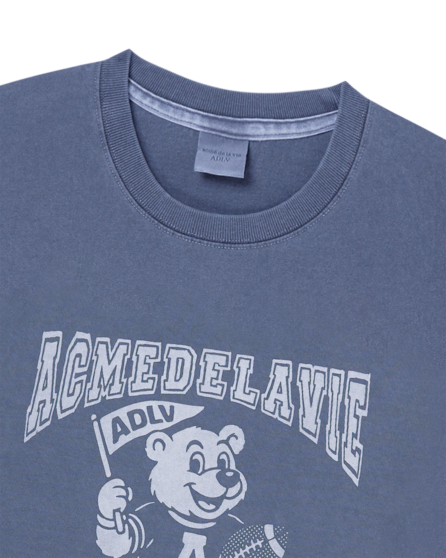 Áo thun ngắn tay FOOTBALL AC BEAR PIGMENT Xanh navy