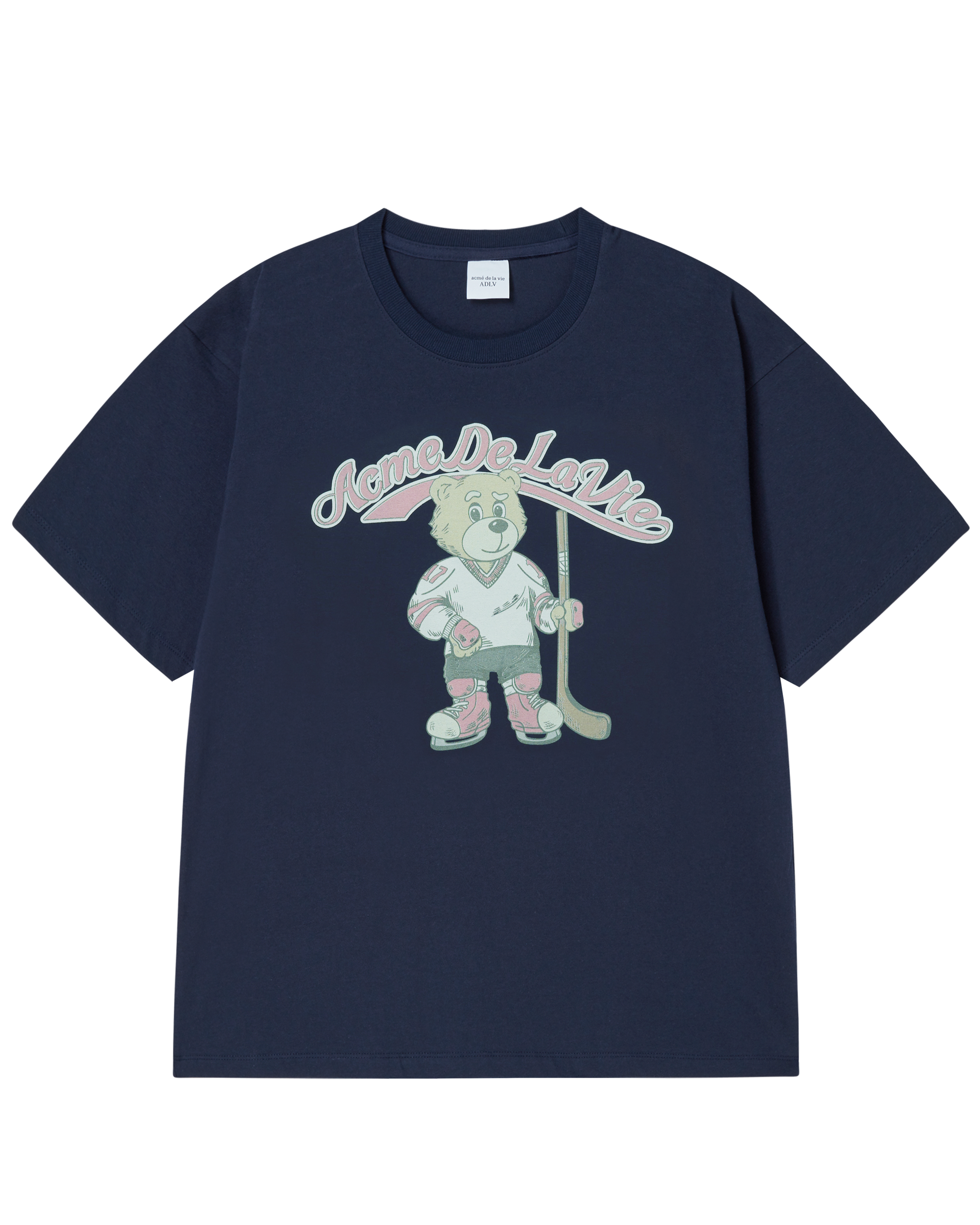 Áo thun ngắn tay VINTAGE MASCOT AC BEAR Xanh navy đậm