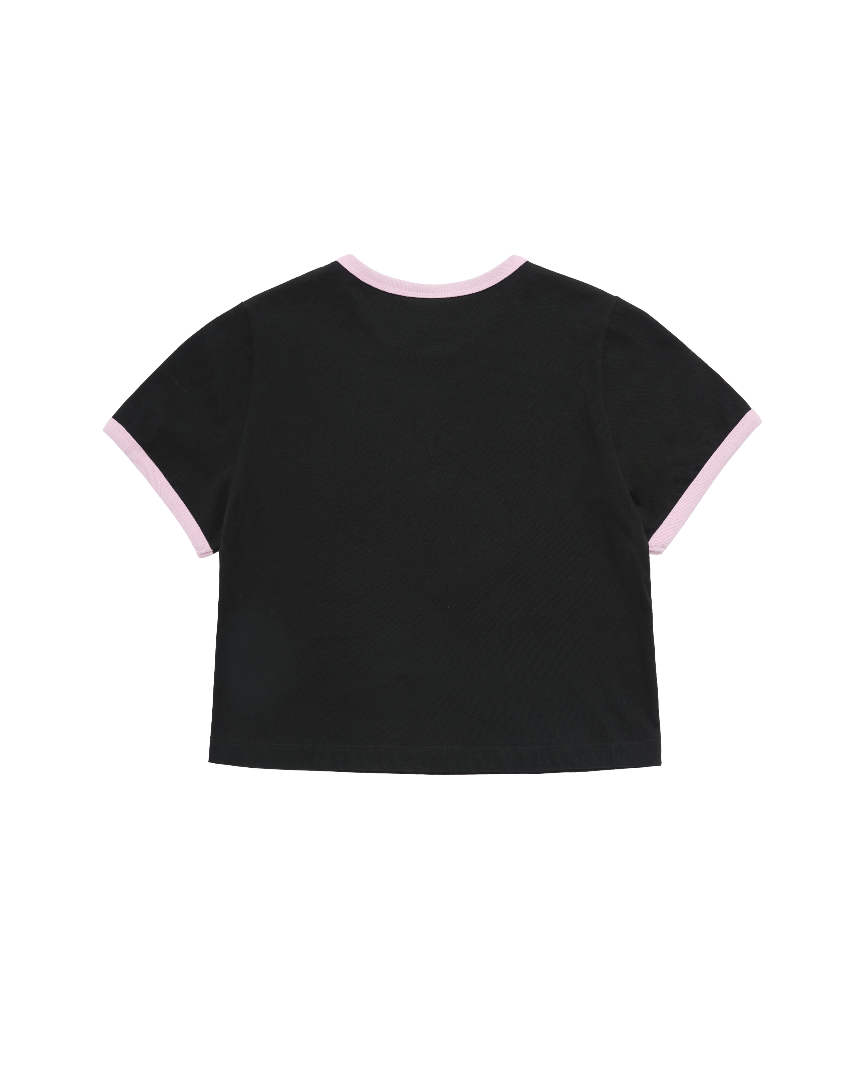 ADLV - Áo thun ngắn tay WOMAN AC BEAR CROP RINGER  Đen
