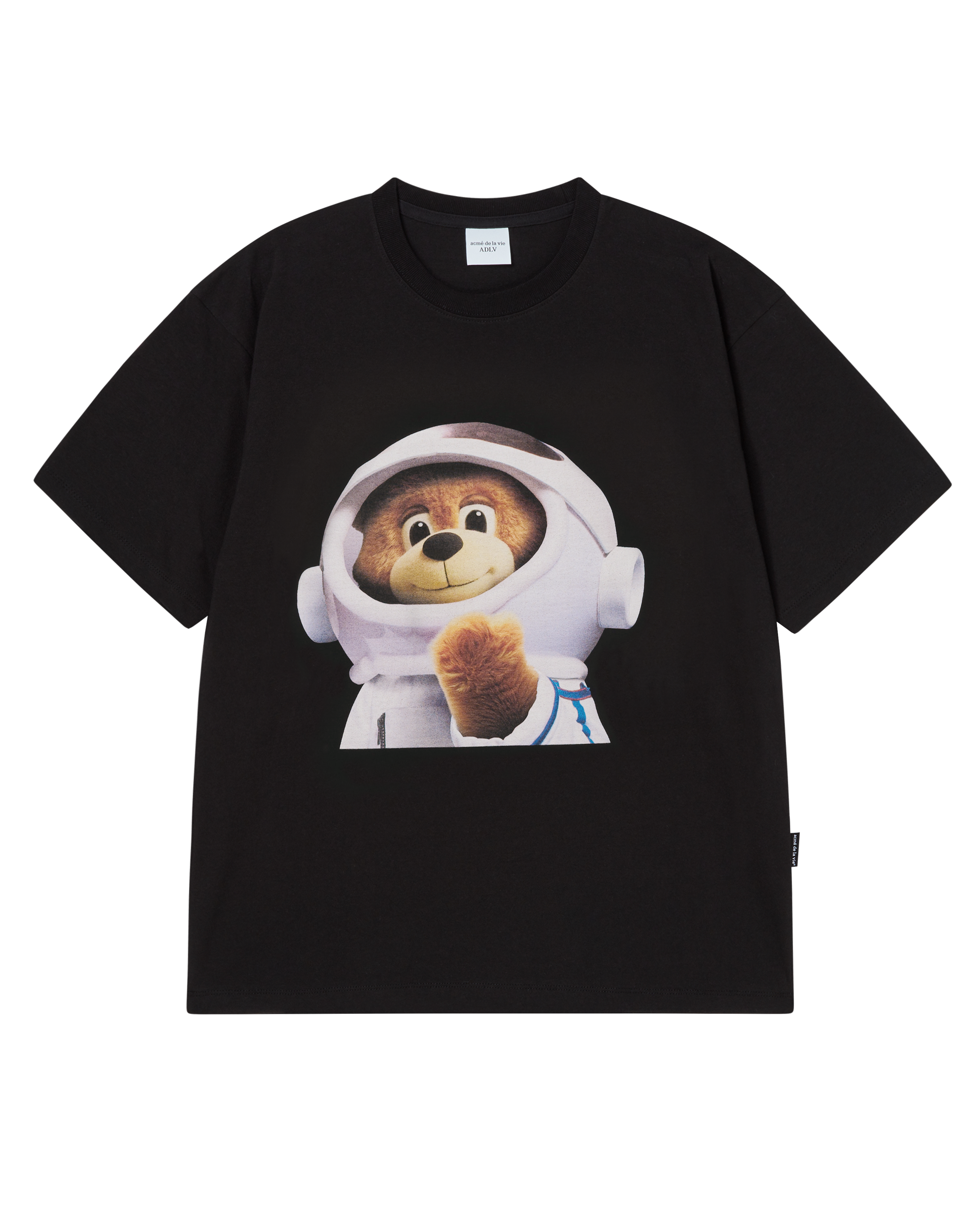 Áo thun ngắn tay AC BEAR BABY FACE ASTRONAUT Đen