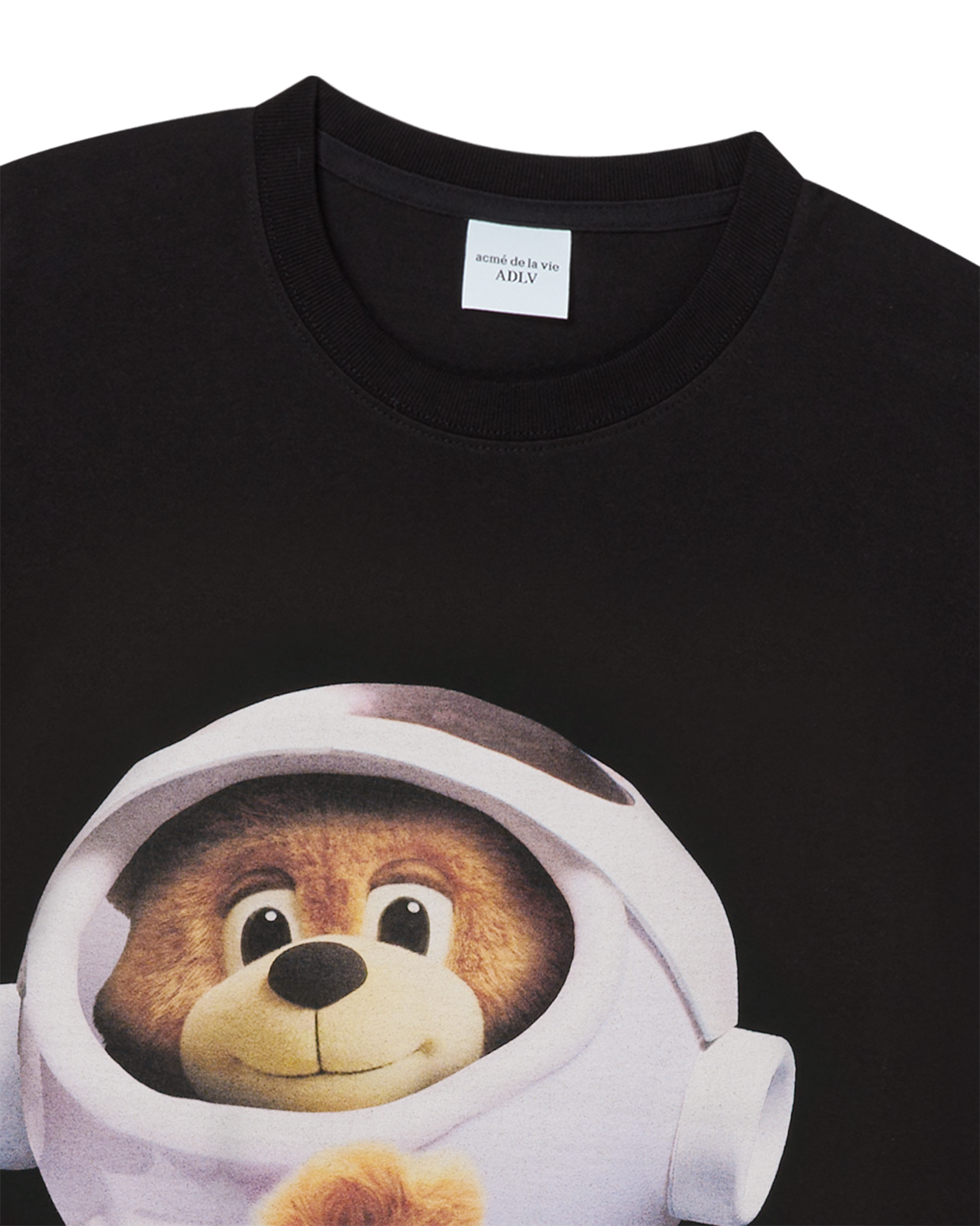 ADLV - Áo thun ngắn tay AC BEAR BABY FACE ASTRONAUT Đen