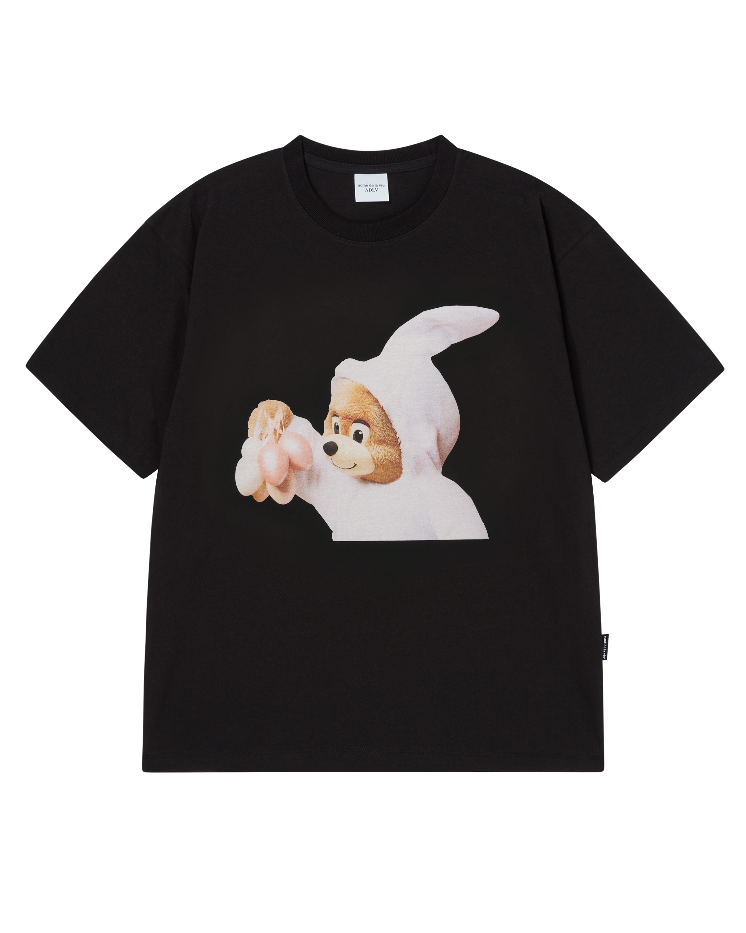 Áo thun ngắn tay AC BEAR BABY FACE BUNNY Đen
