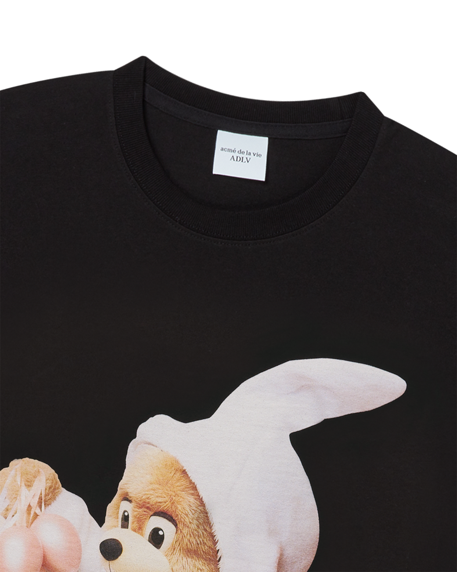 Áo thun ngắn tay AC BEAR BABY FACE BUNNY Đen