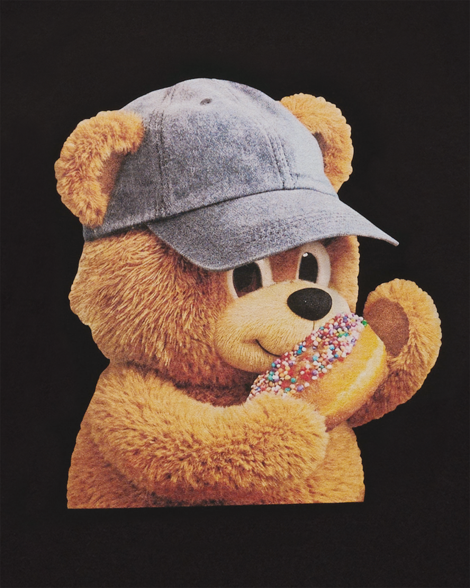 ADLV - Áo thun ngắn tay AC BEAR BABY FACE CAP BOY Đen