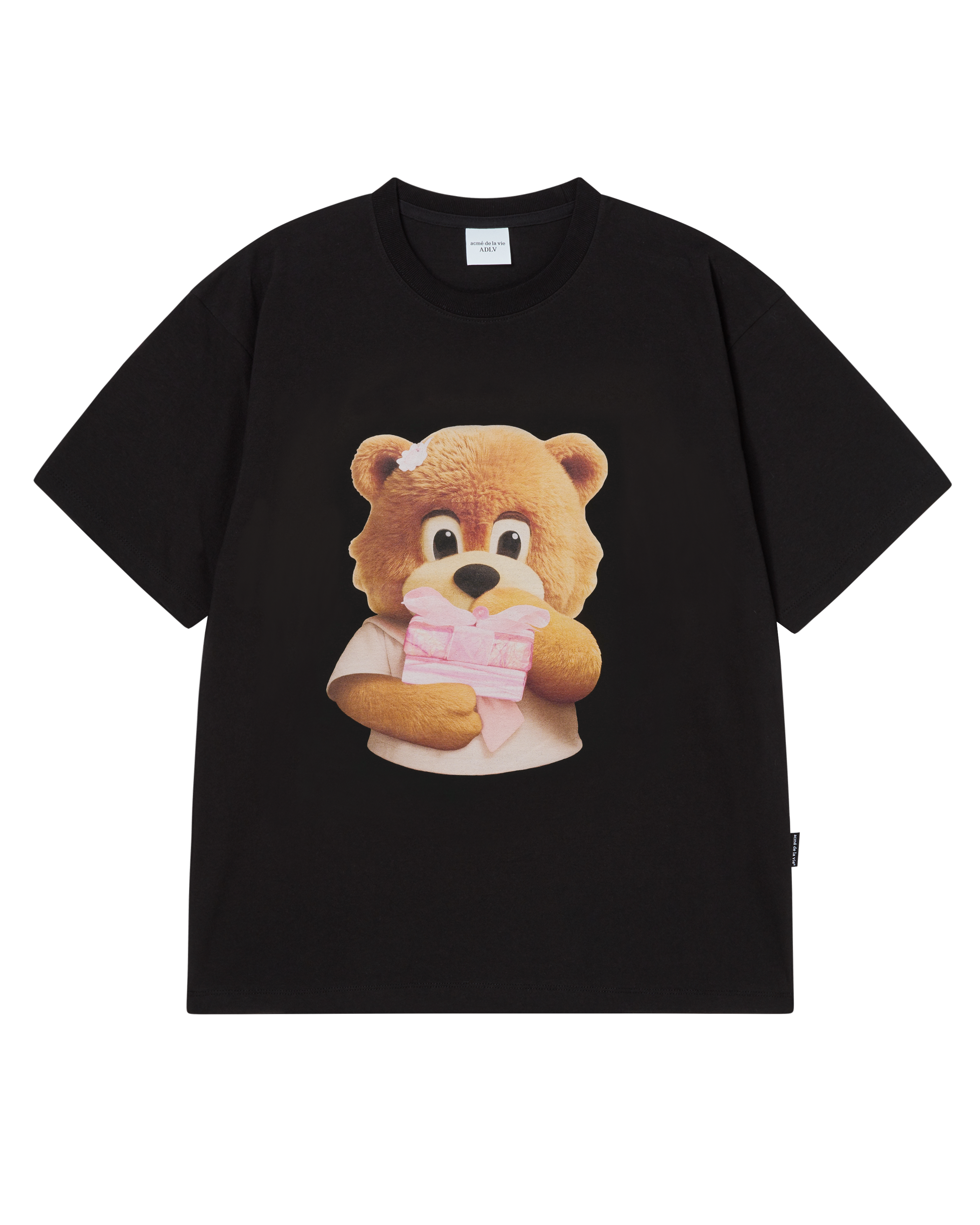 Áo thun ngắn tay AC BEAR BABY FACE GIFT Đen