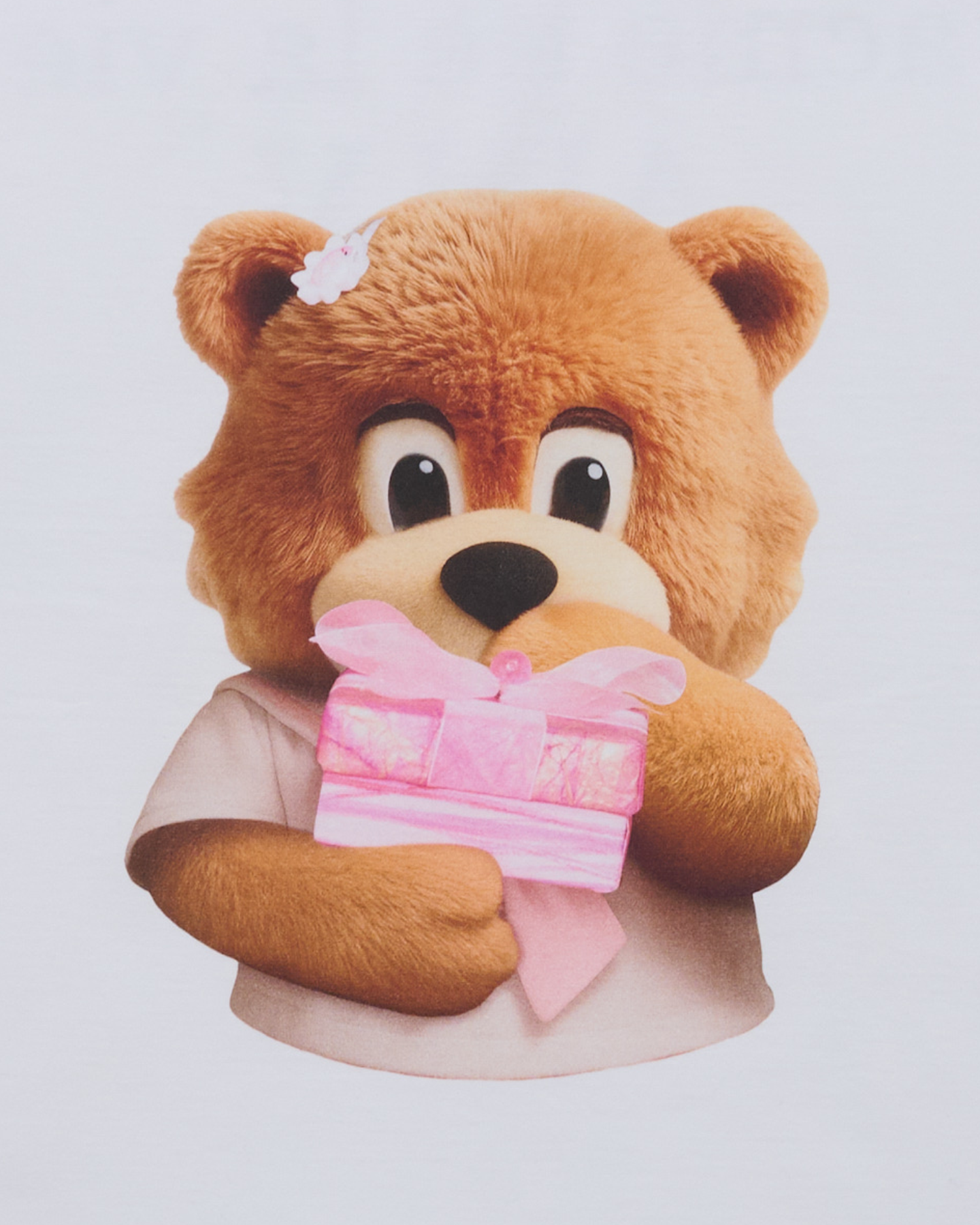 ADLV - Áo thun ngắn tay AC BEAR BABY FACE GIFT Trắng