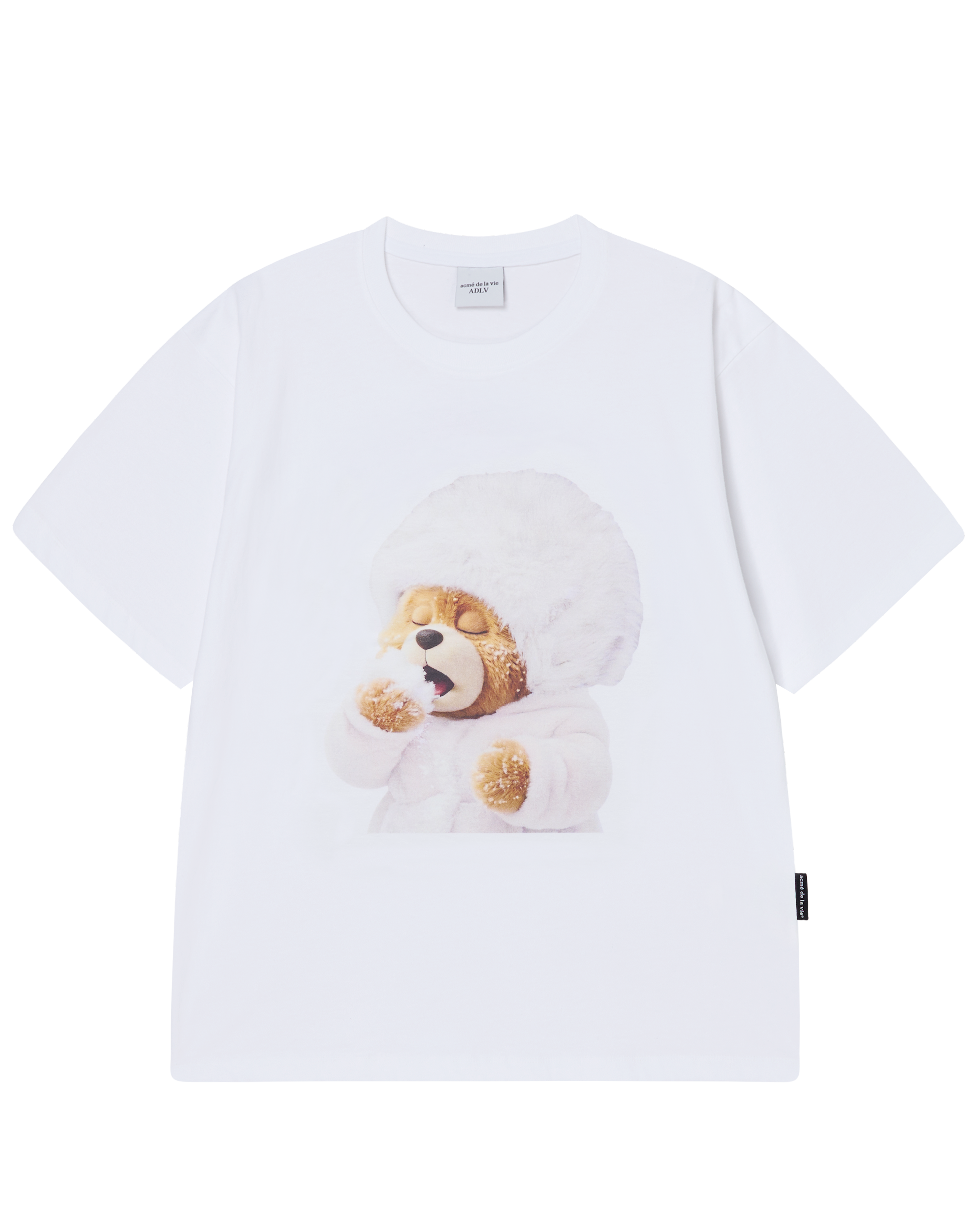 ADLV - Áo thun ngắn tay AC BEAR BABY FACE SNOW Trắng