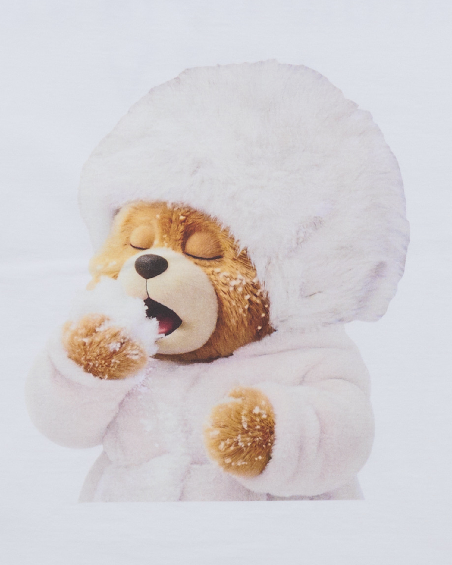 ADLV - Áo thun ngắn tay AC BEAR BABY FACE SNOW Trắng