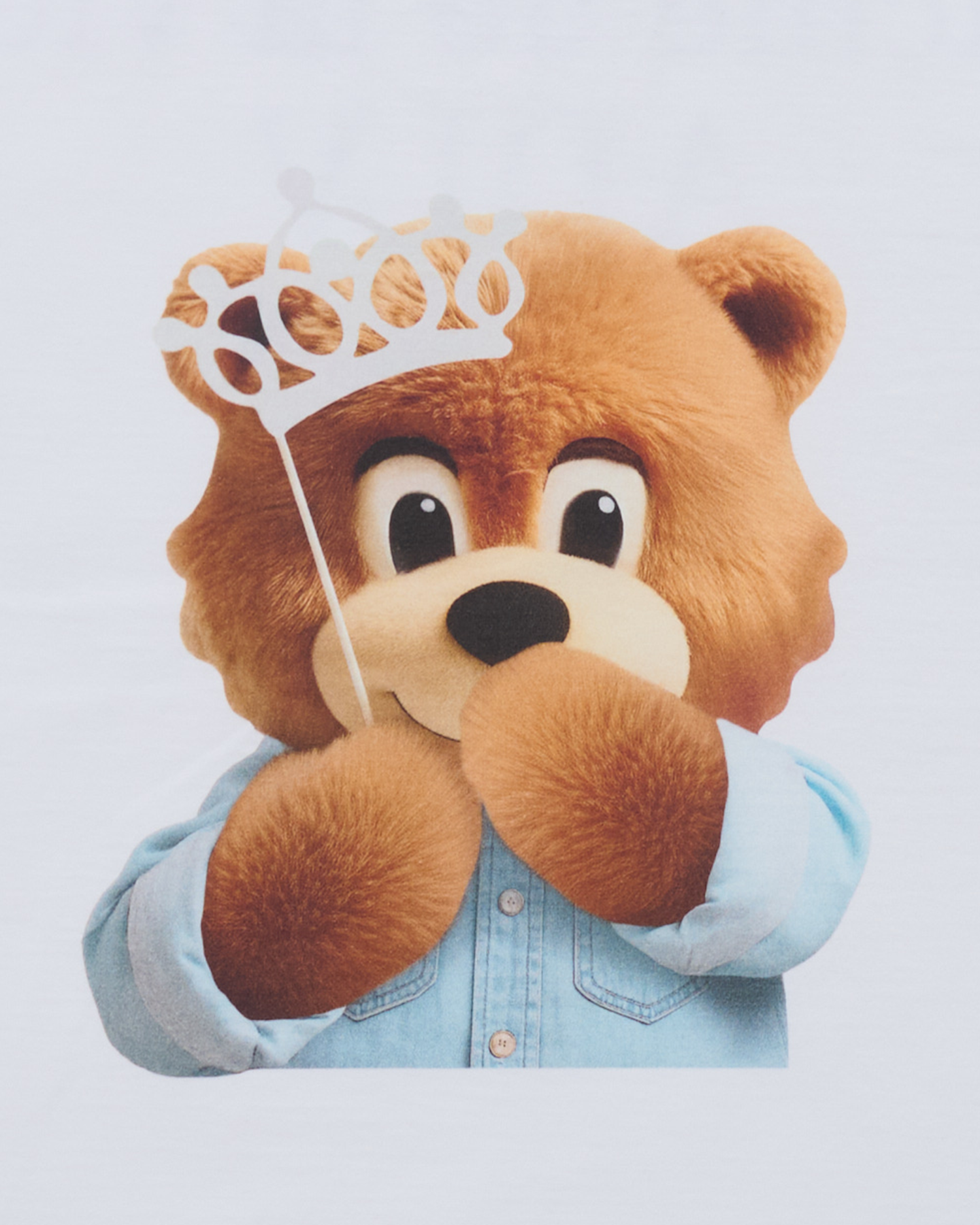 ADLV - Áo thun ngắn tay AC BEAR BABY FACE TIARA Trắng