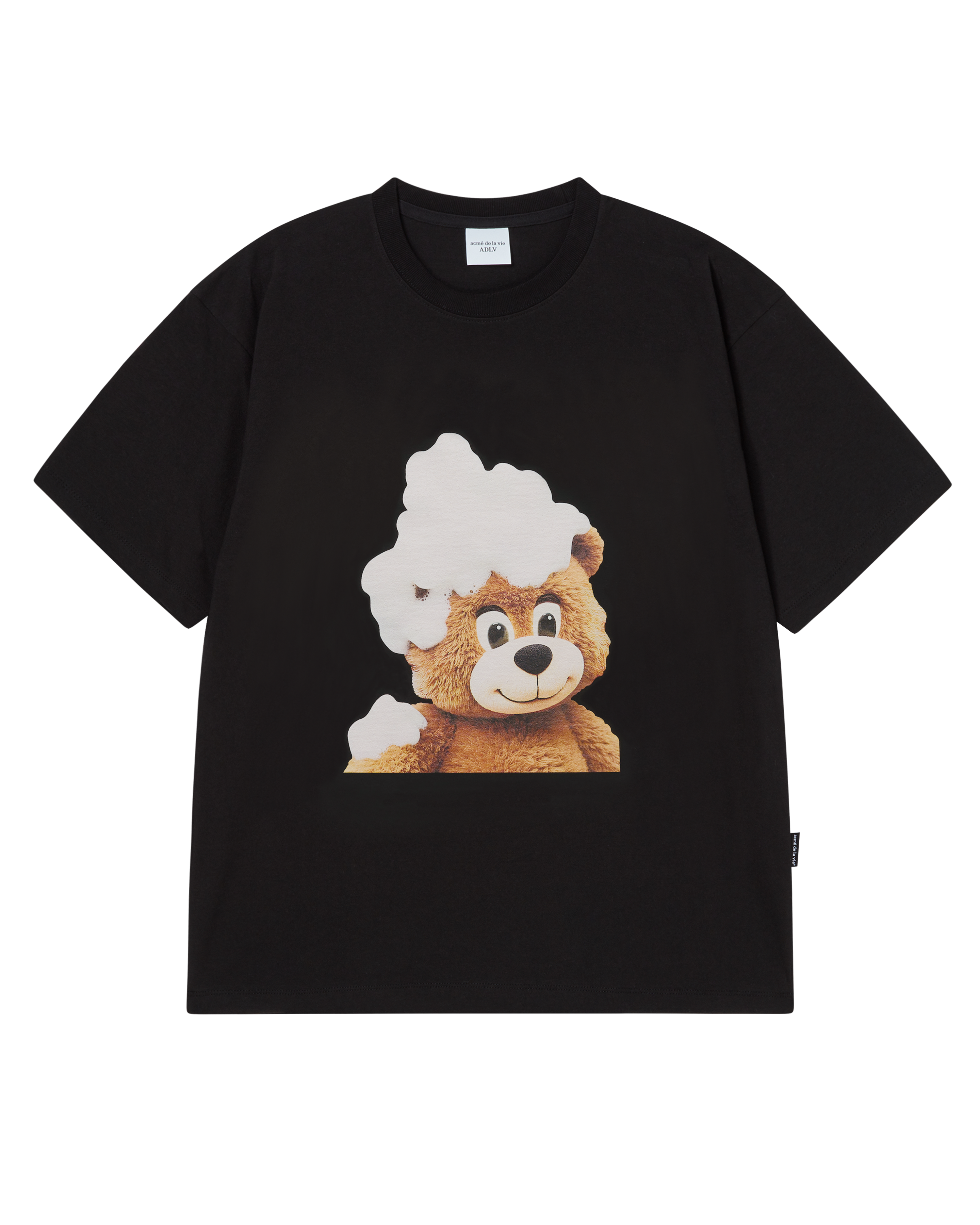 Áo thun ngắn tay AC BEAR BABY FACE BUBBLE Đen
