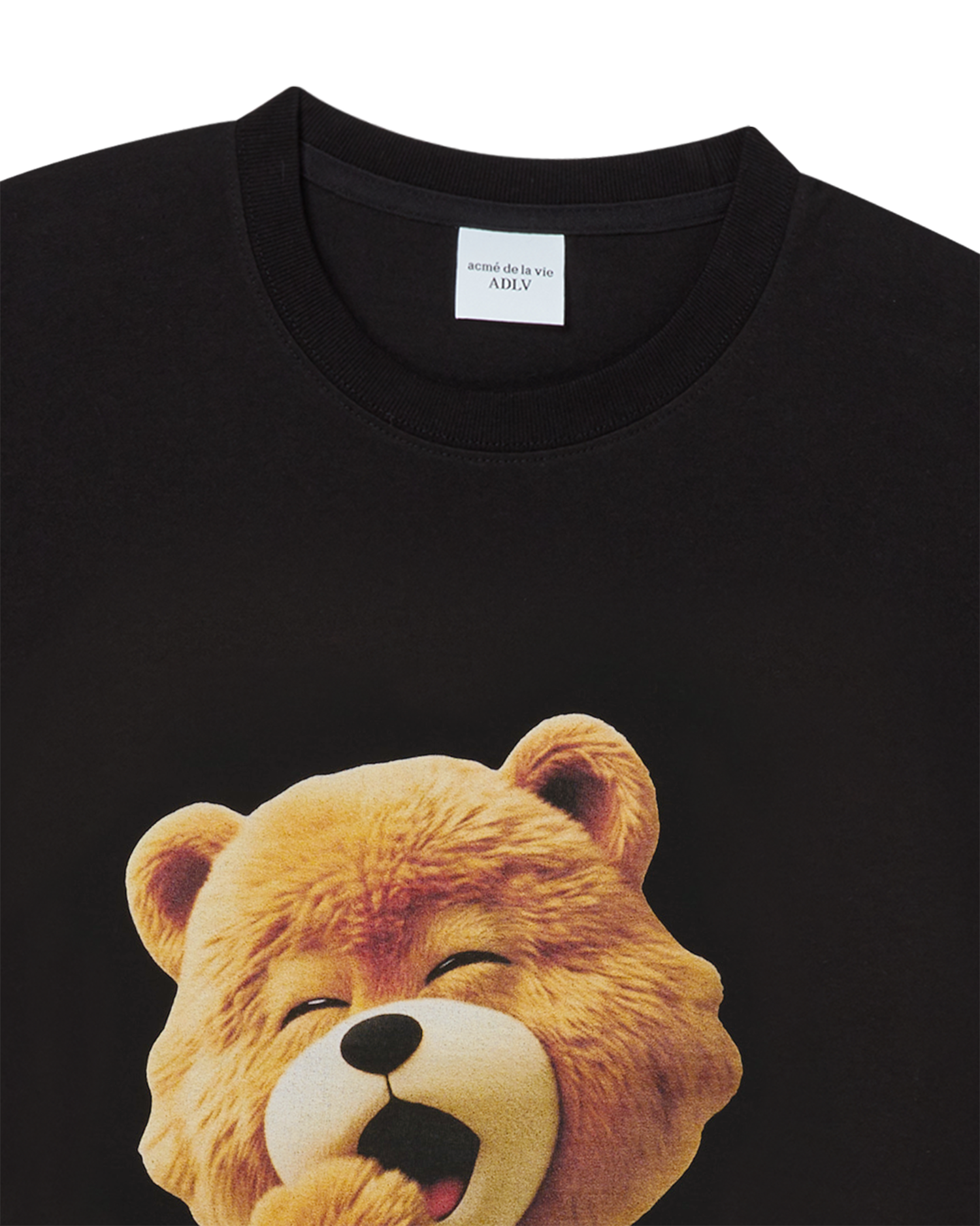 ADLV - Áo thun ngắn tay AC BEAR BABY FACE YAWN Đen