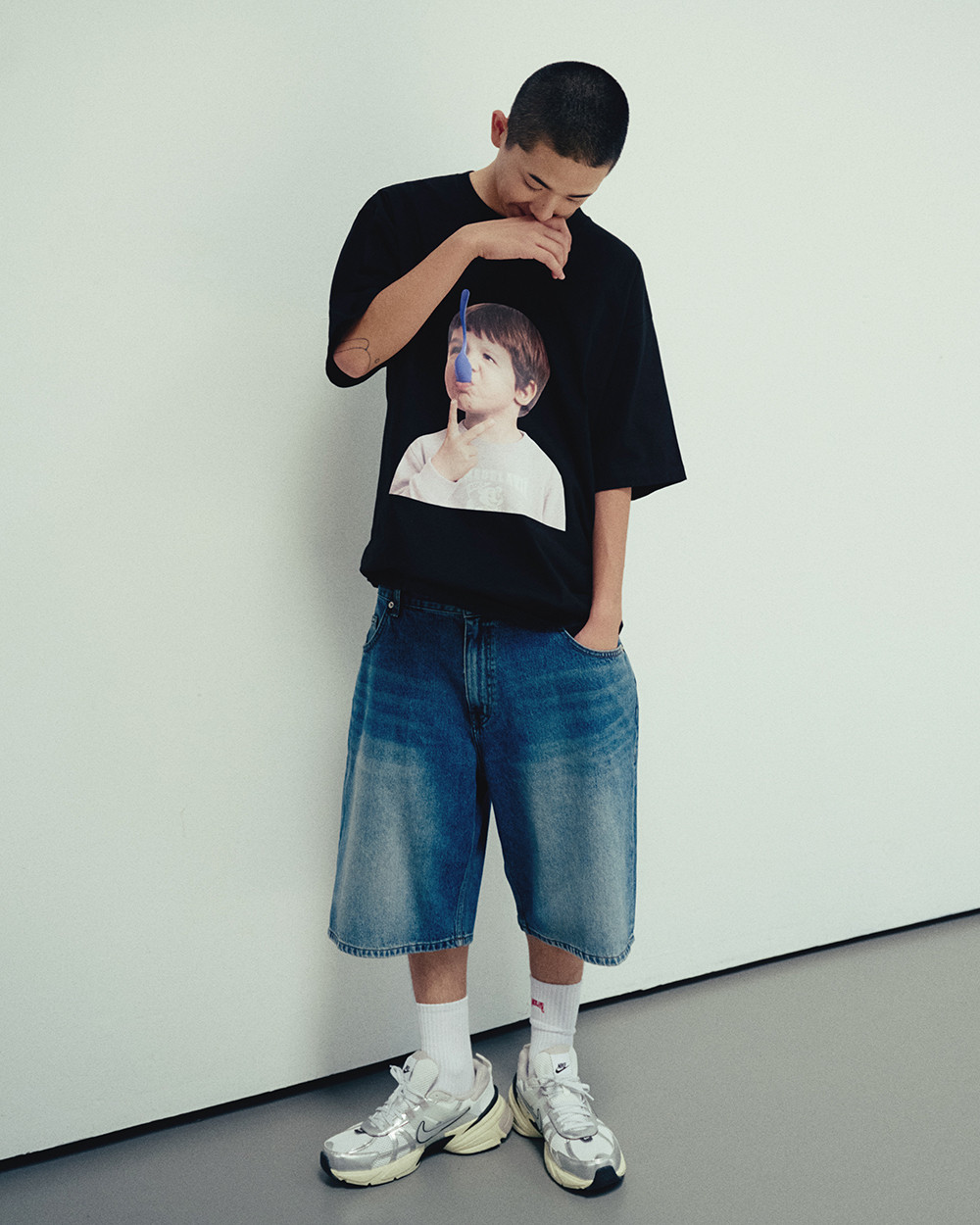 ADLV - Áo thun BLUE SPOON BABY Đen