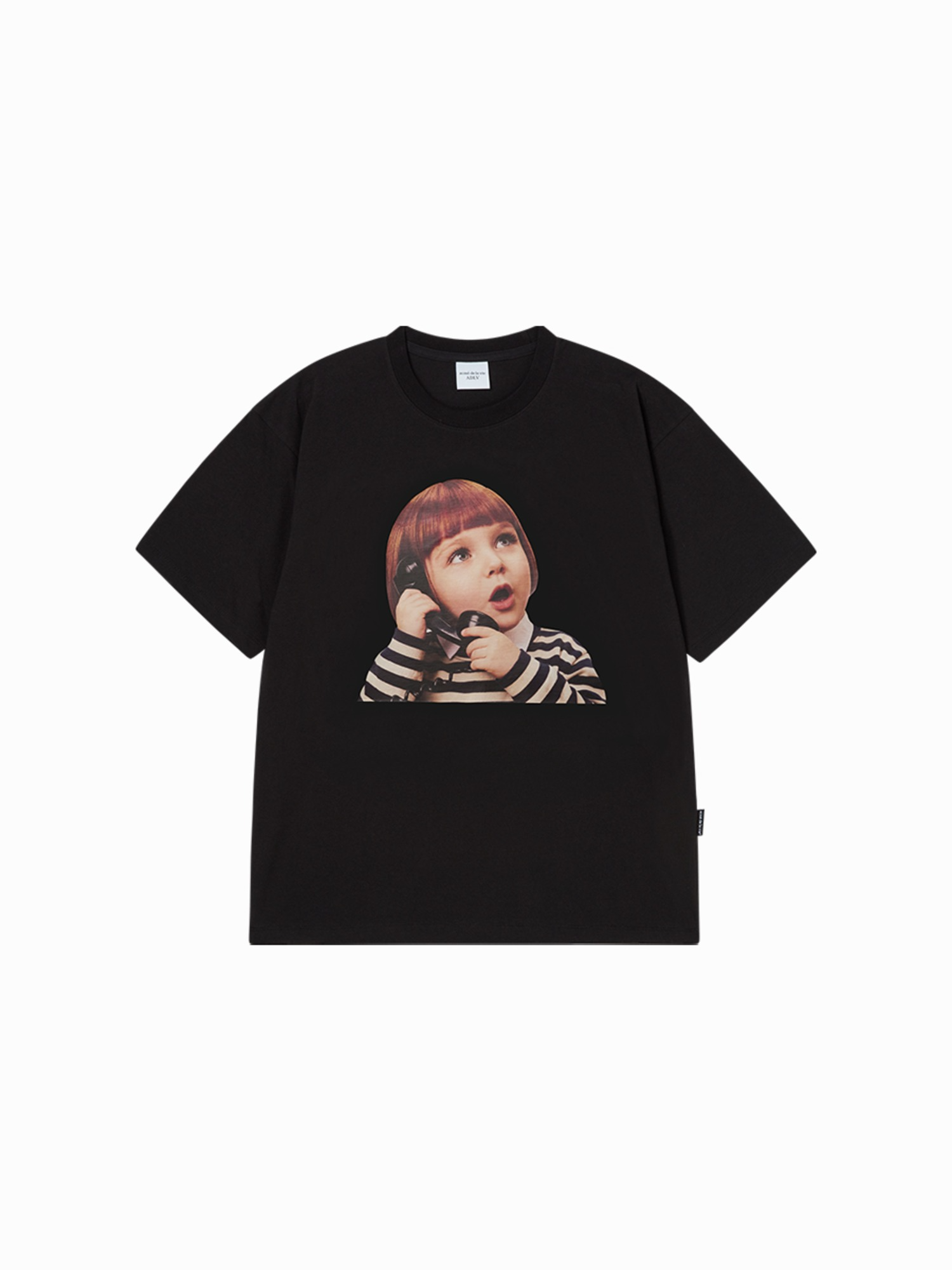 ADLV - Áo thun CALL ME BABY Đen