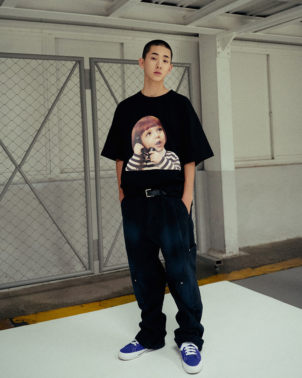 ADLV - Áo thun CALL ME BABY Đen