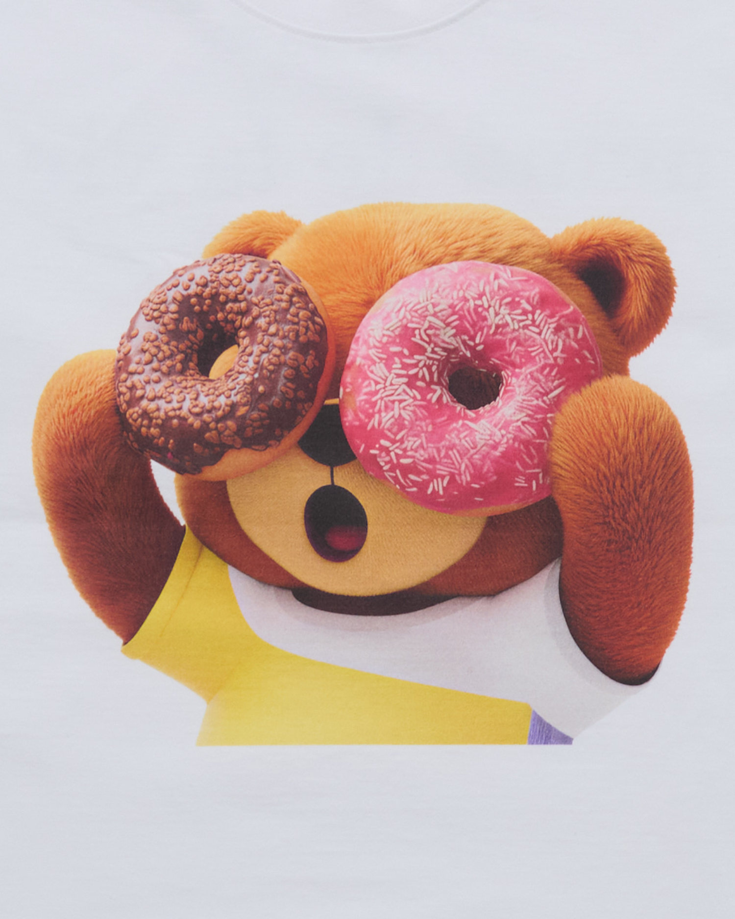 ADLV - Áo thun ngắn tay AC BEAR DONUT BABY FACE Trắng