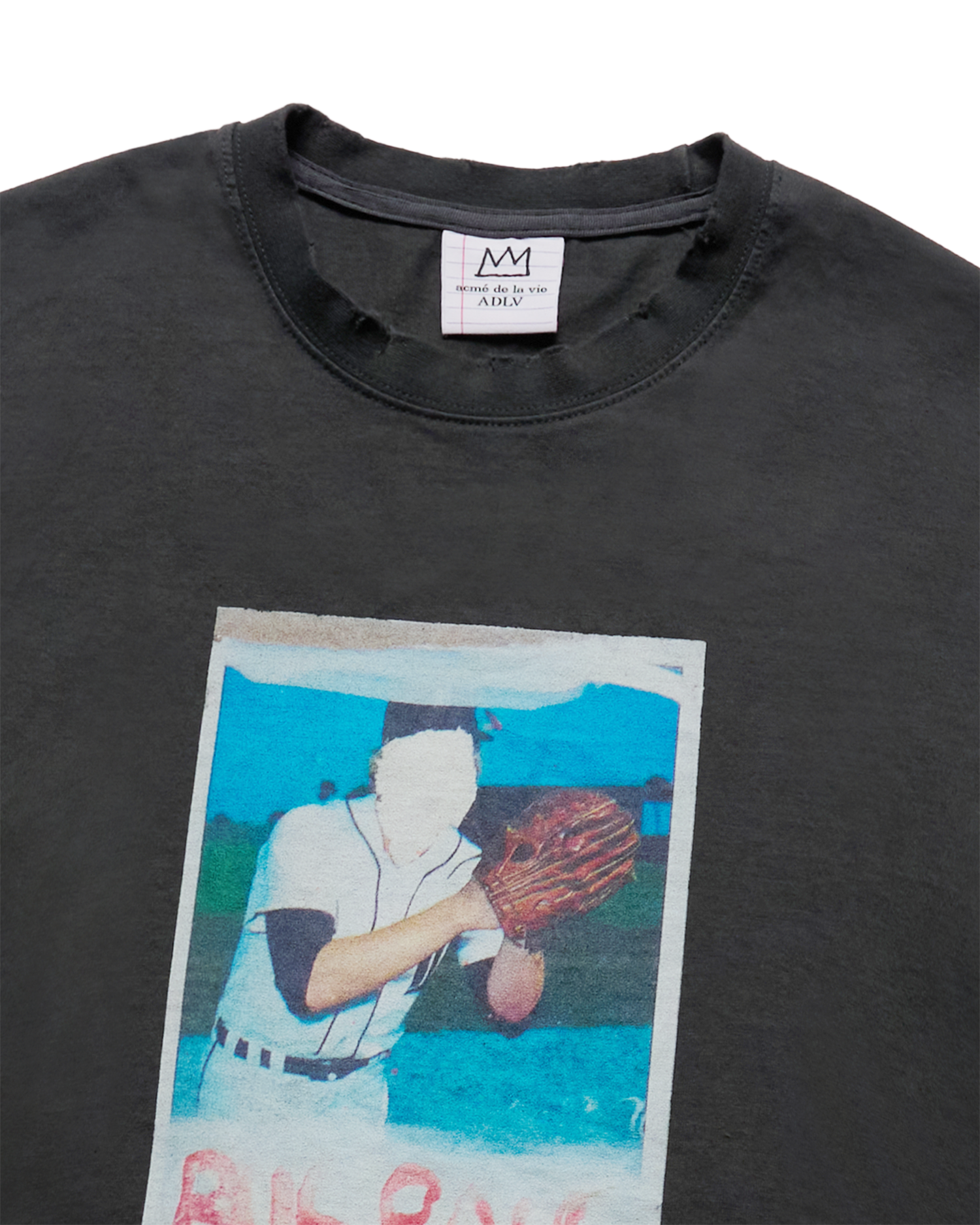 ADLV - Áo thun ngắn tay JMB BASEBALL PLAYER Than chì