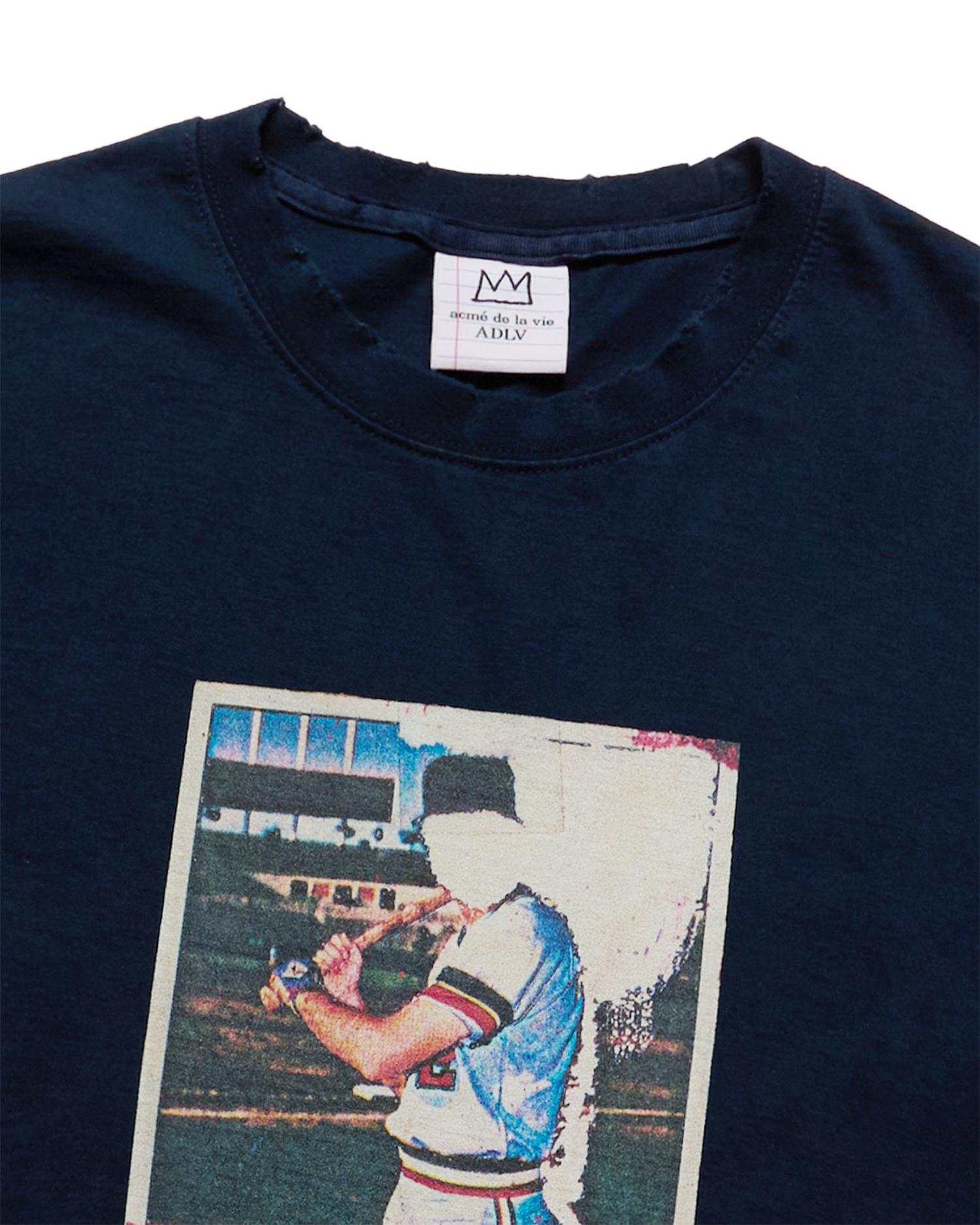 ADLV - Áo thun ngắn tay JMB BASEBALL PLAYER Xanh navy đậm
