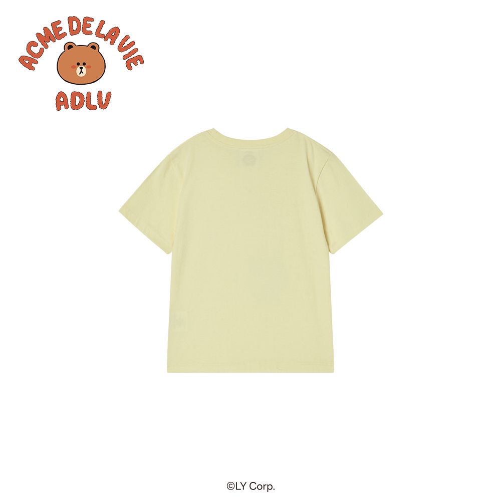 ADLV - Áo thun KIDS HEART LINE FRIENDS Vàng nhạt