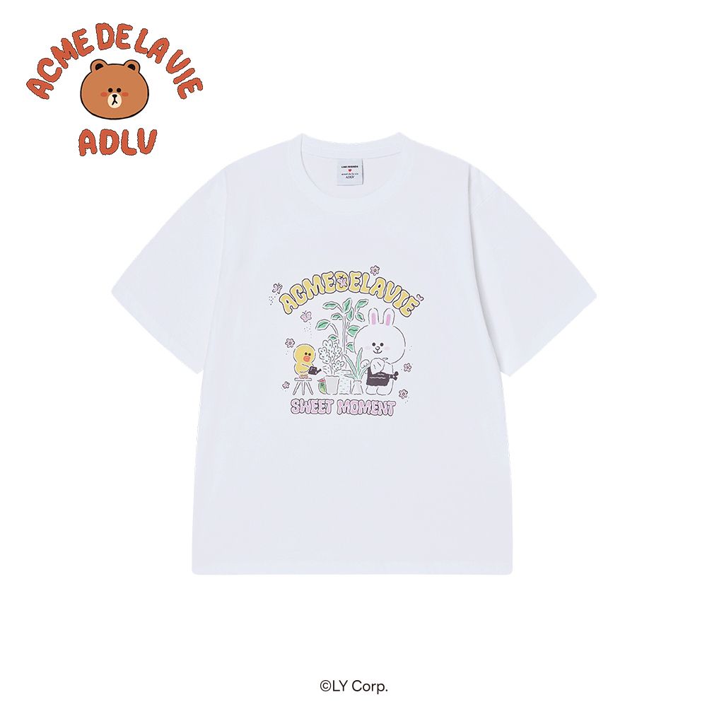 Áo thun DAILY LINE FRIENDS Trắng