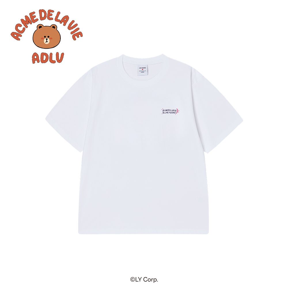 Áo thun SLEEPING LINE FRIENDS Trắng