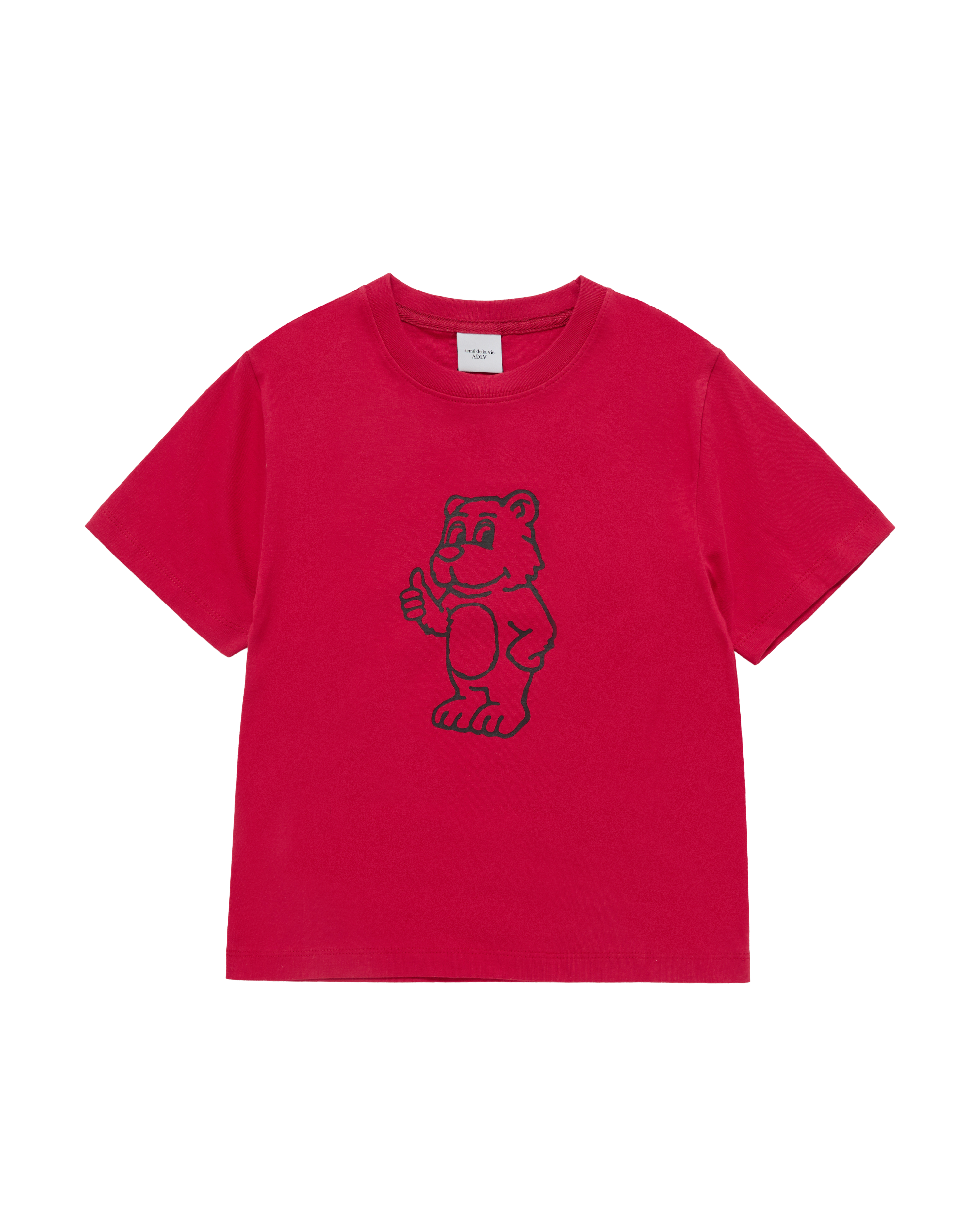 Áo thun KIDS BASIC AC BEAR Đỏ đậm